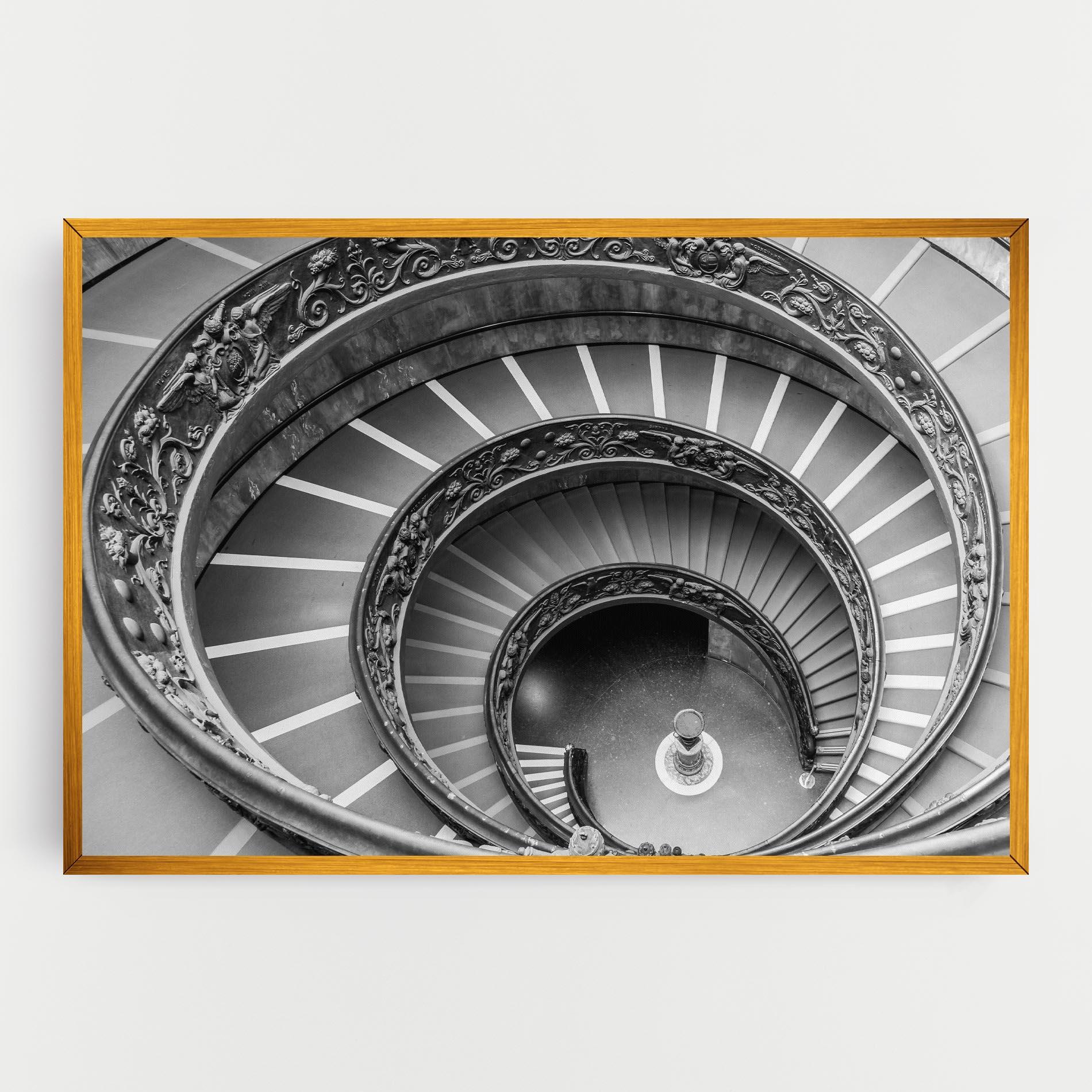 Vászonkép Grey Spiral mockup 0