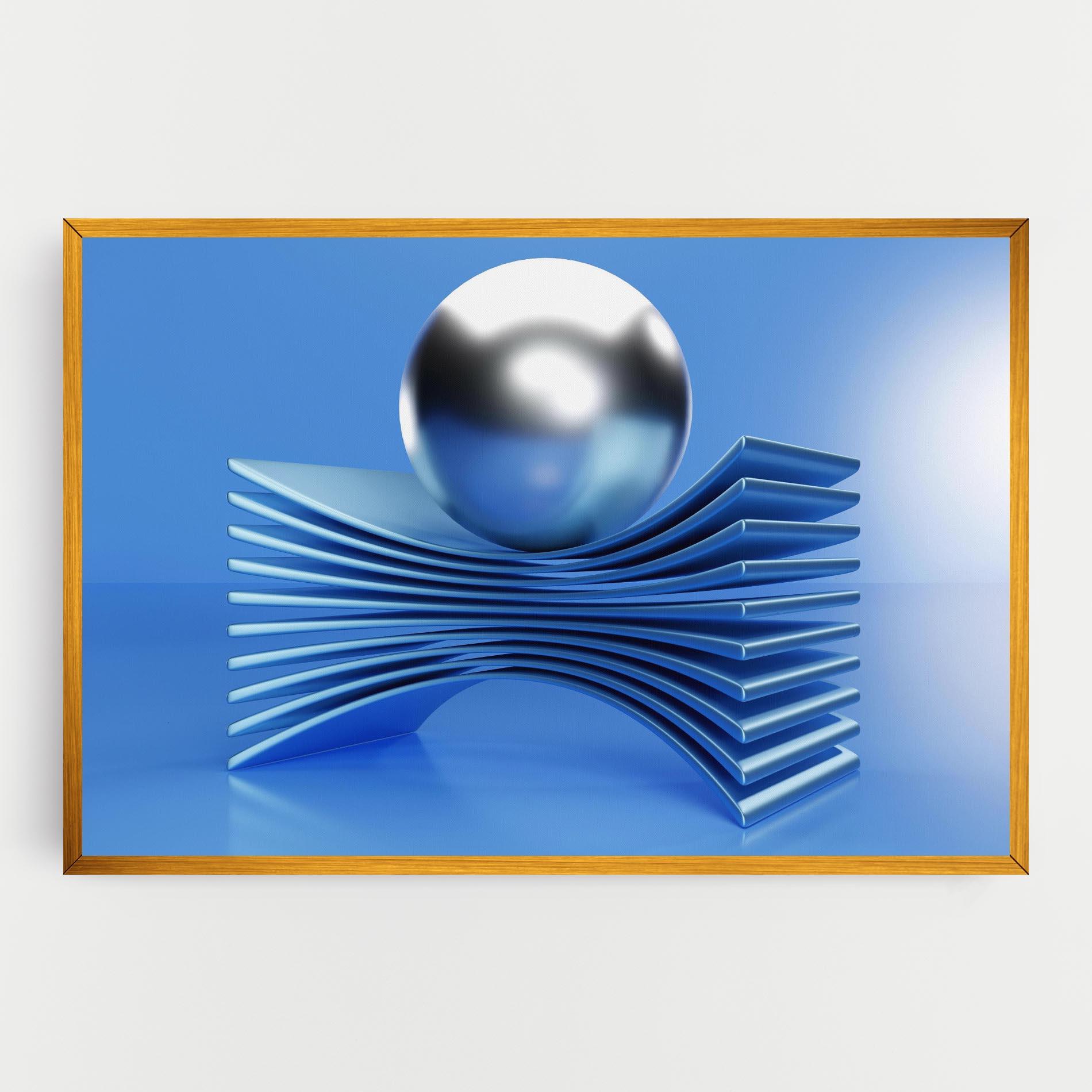 Vászonkép Silver Ball mockup 0