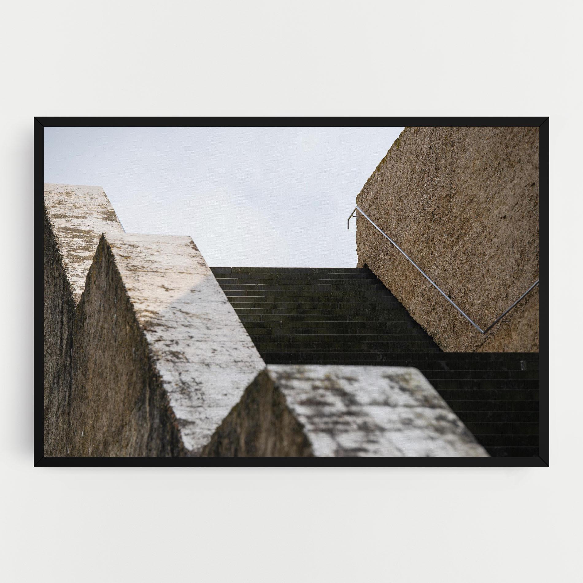 Vászonkép Black Stairs mockup 0