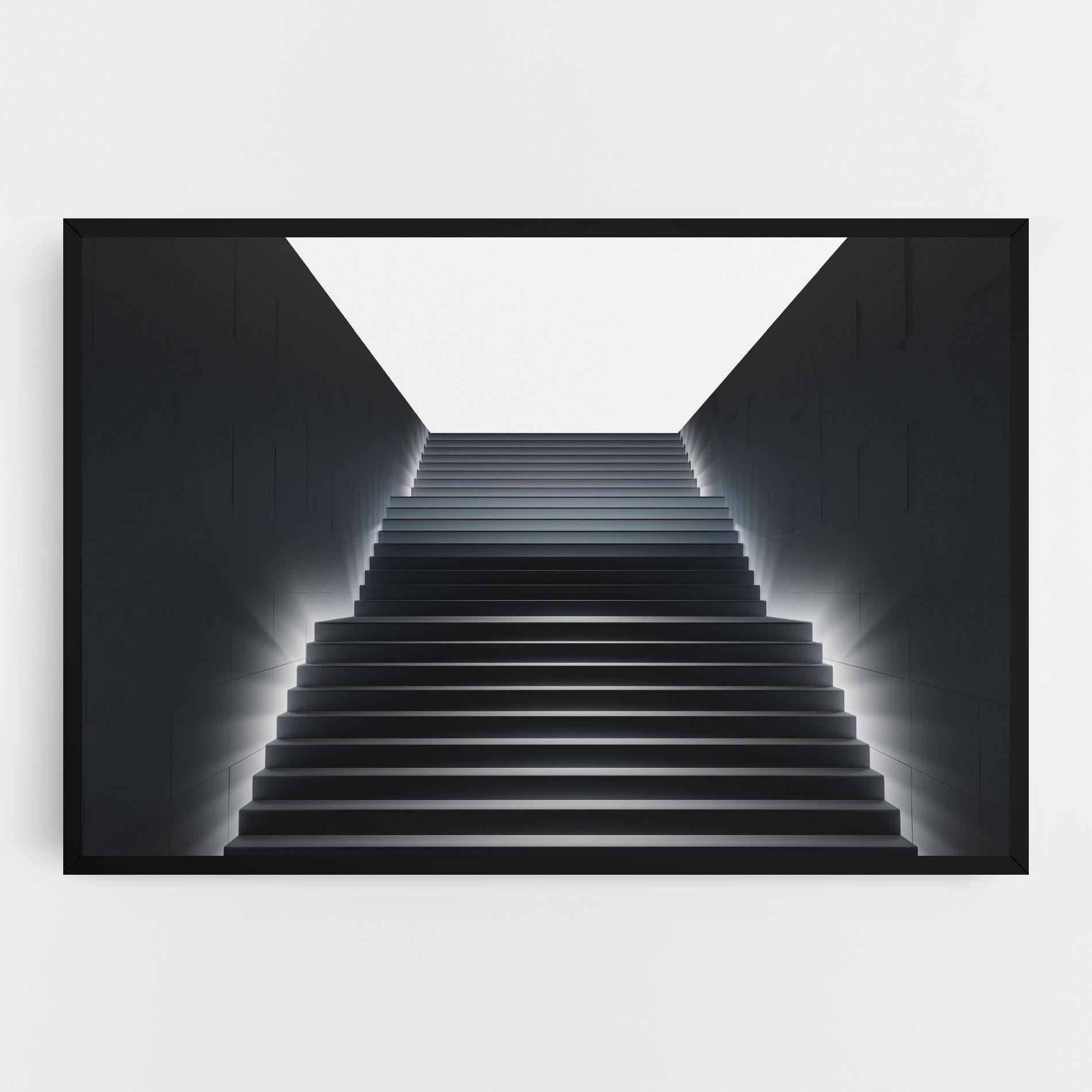Vászonkép Dark Stairs mockup 0