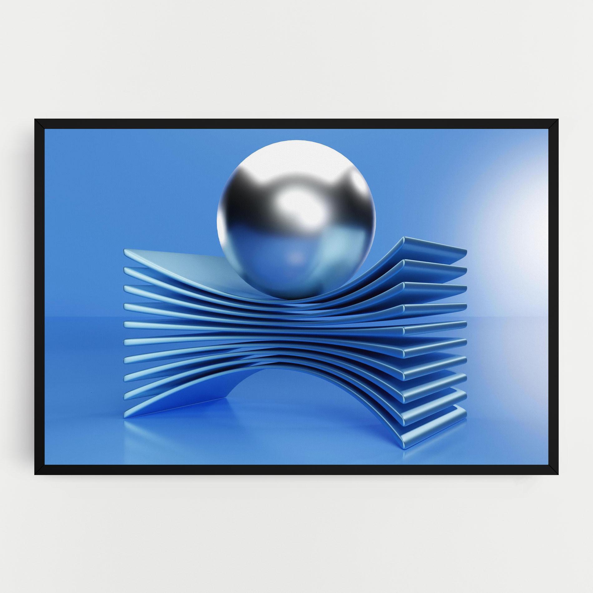 Vászonkép Silver Ball mockup 0