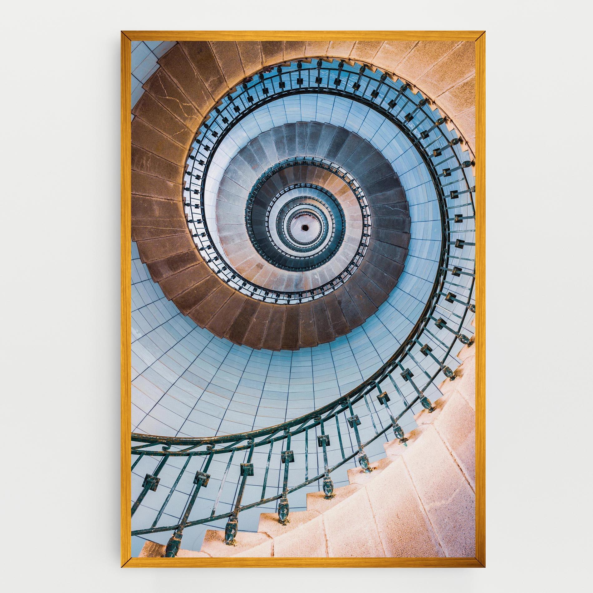 Vászonkép Blue Opaline Stairs mockup 0