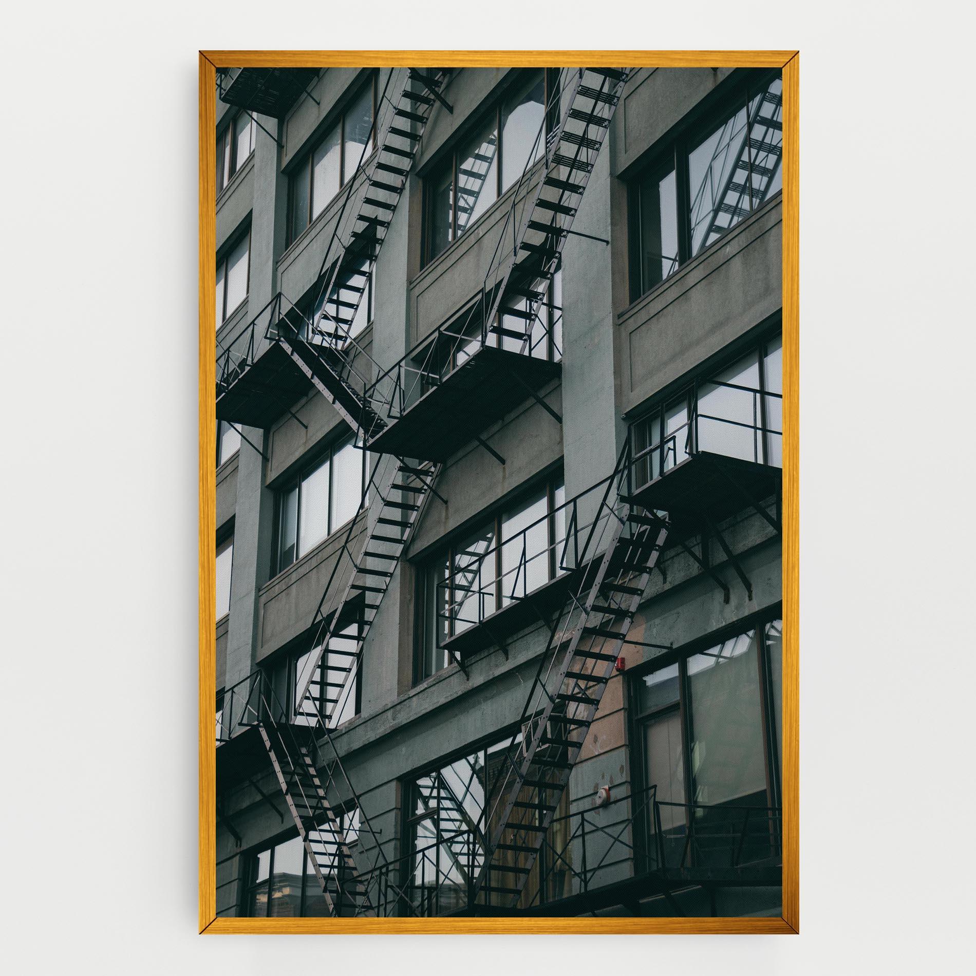 Vászonkép Building Stairs mockup 0