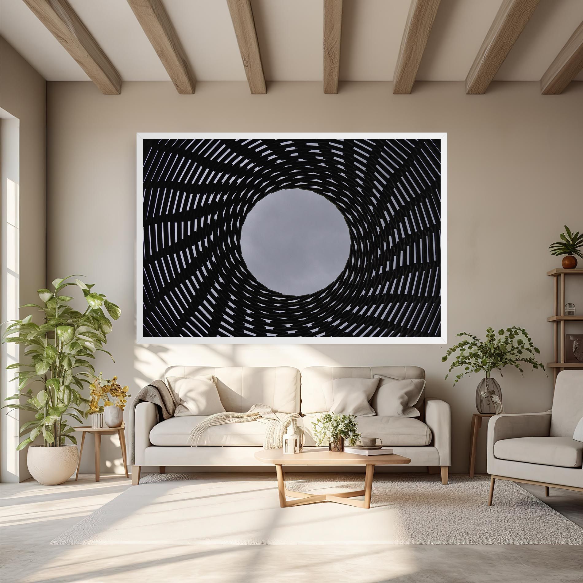 Grey Circle Lines mockup 6