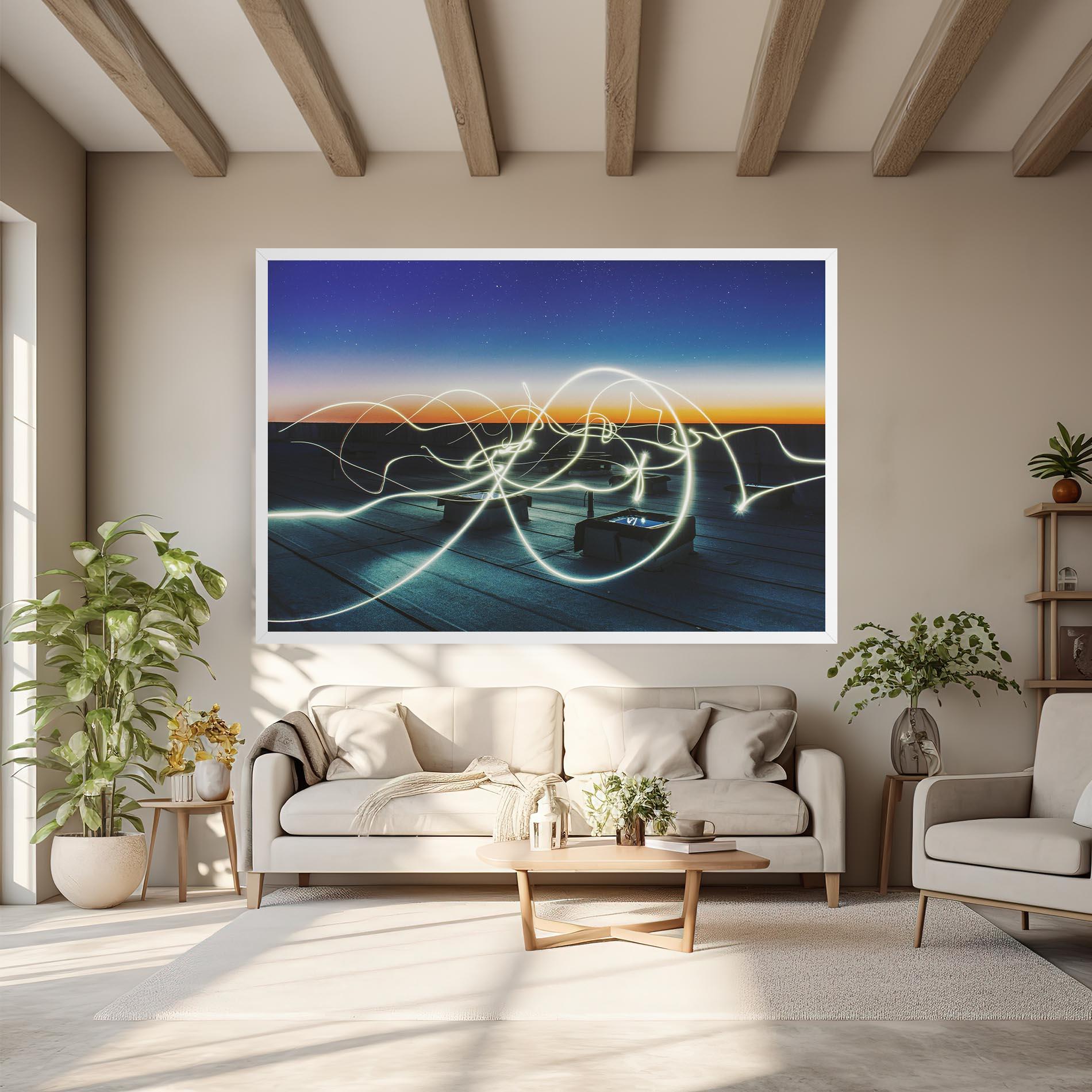 Vászonkép White Light Floating mockup 6