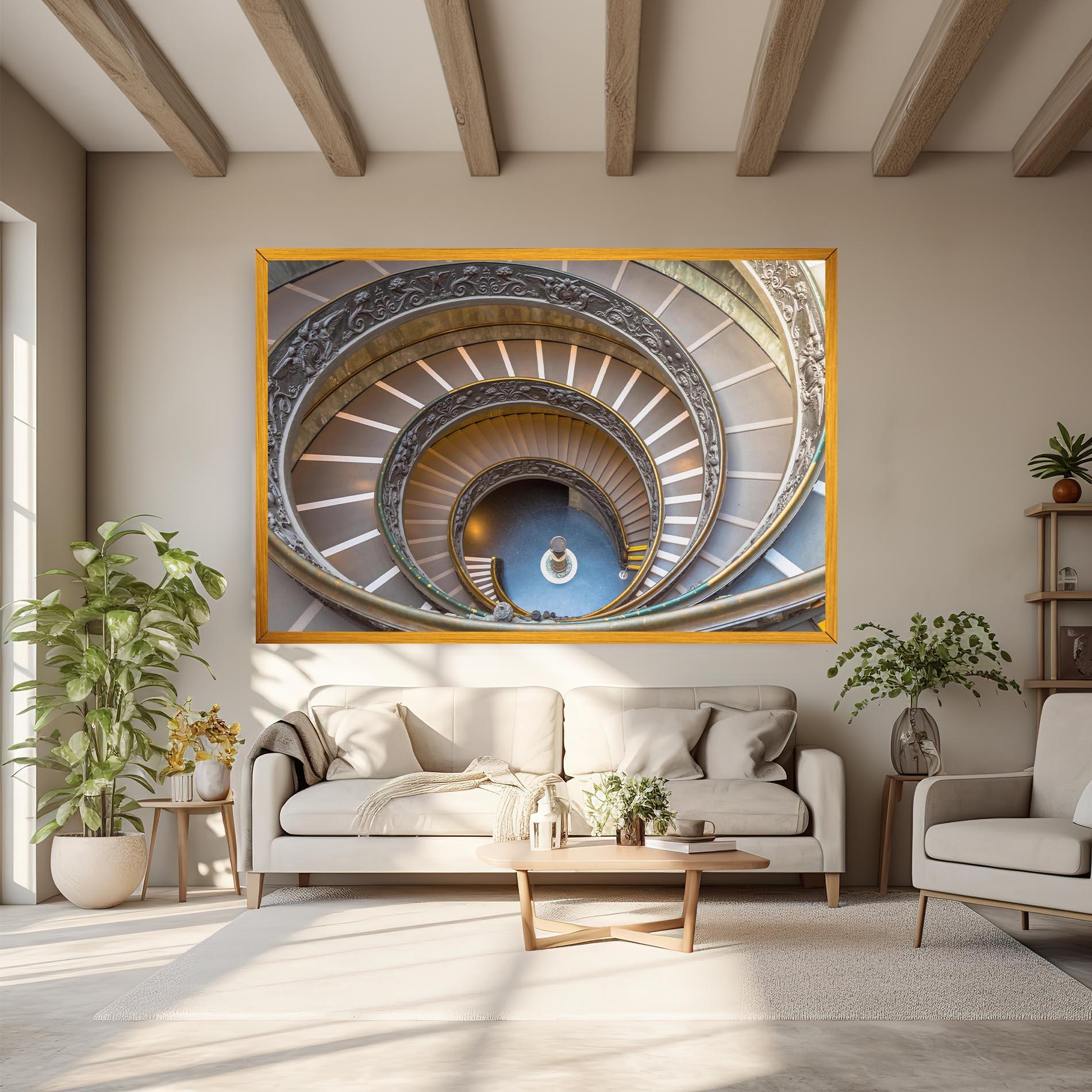 Vászonkép Colored Stairs mockup 6