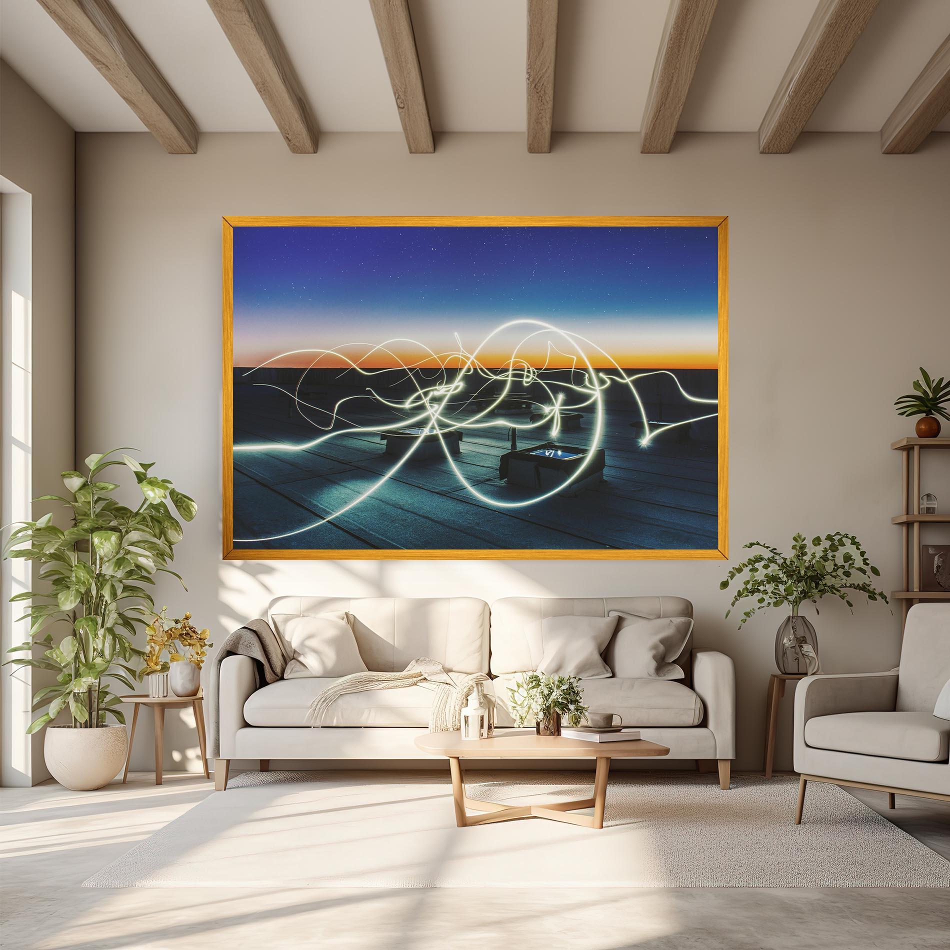 Vászonkép White Light Floating mockup 6