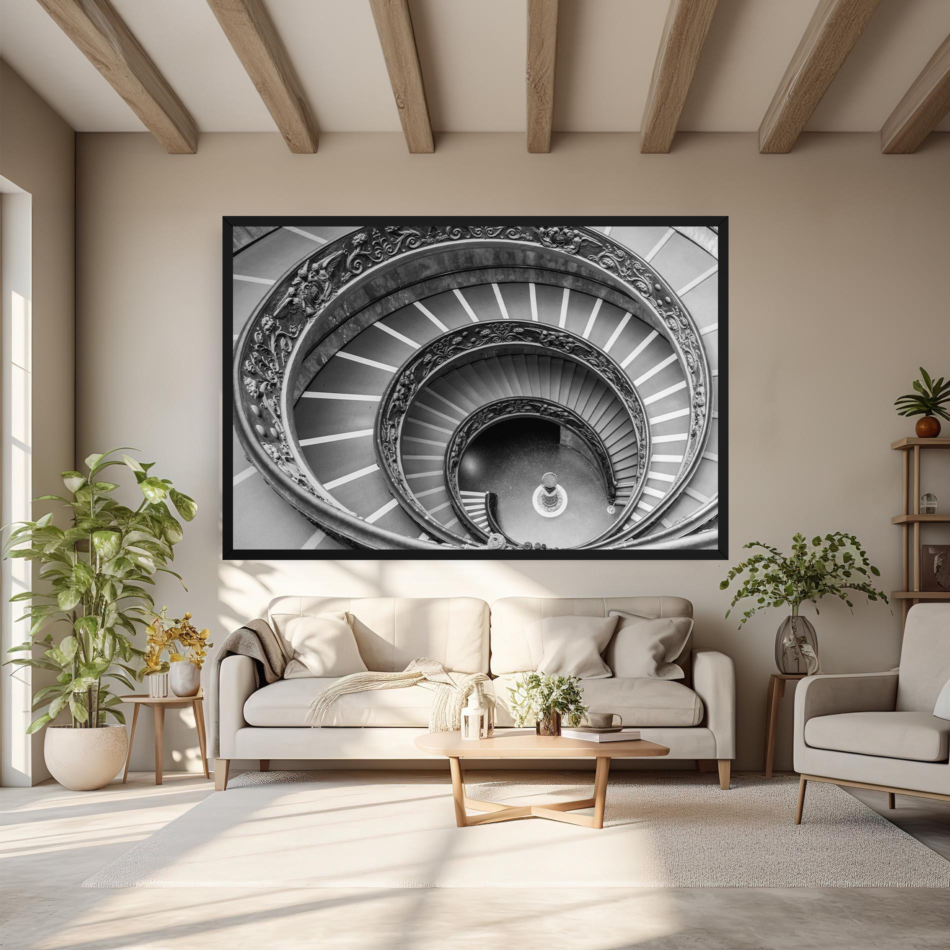 Vászonkép Grey Spiral mockup 6