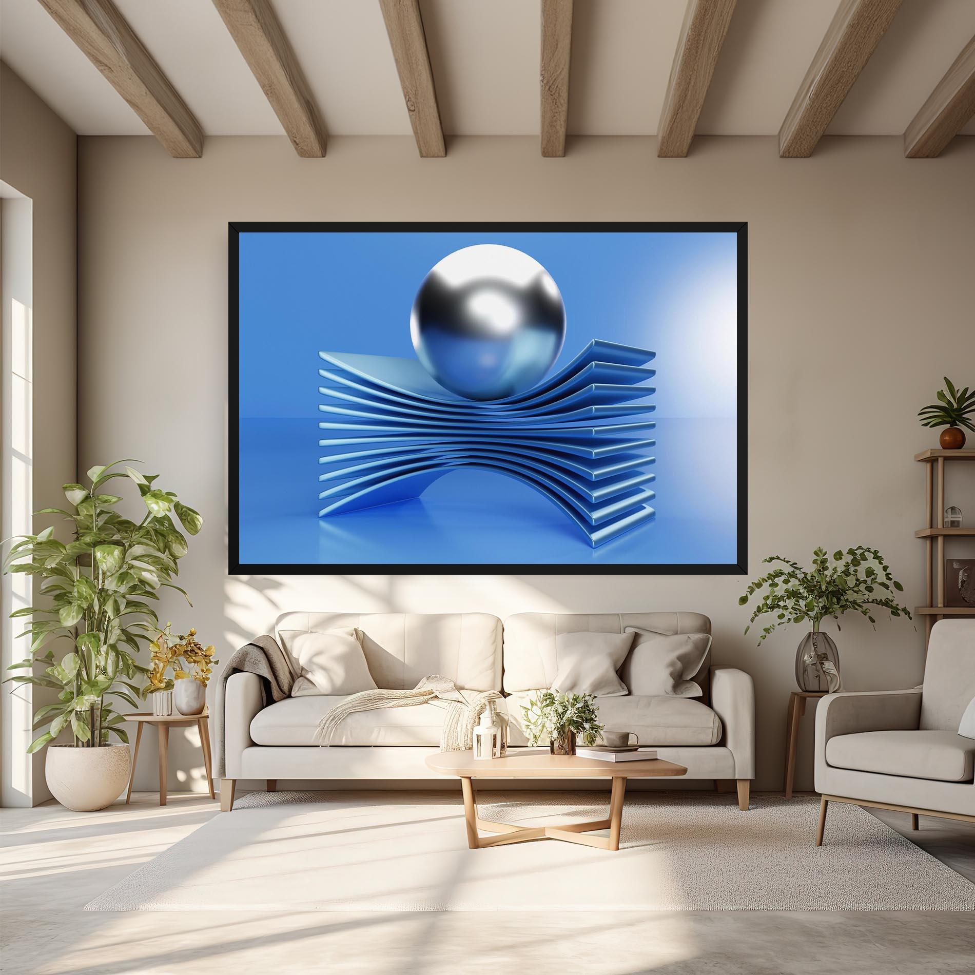 Vászonkép Silver Ball mockup 6