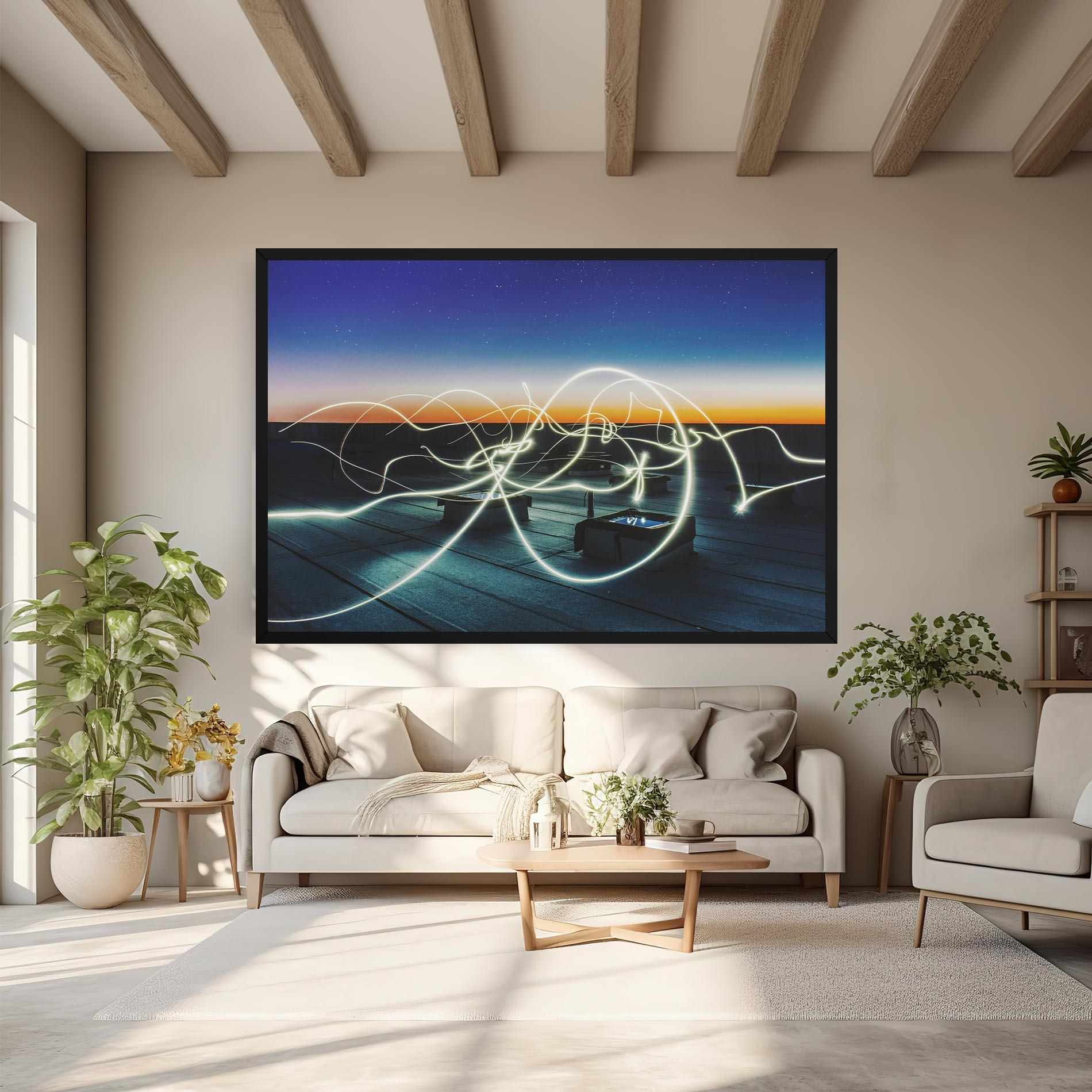 Vászonkép White Light Floating mockup 6