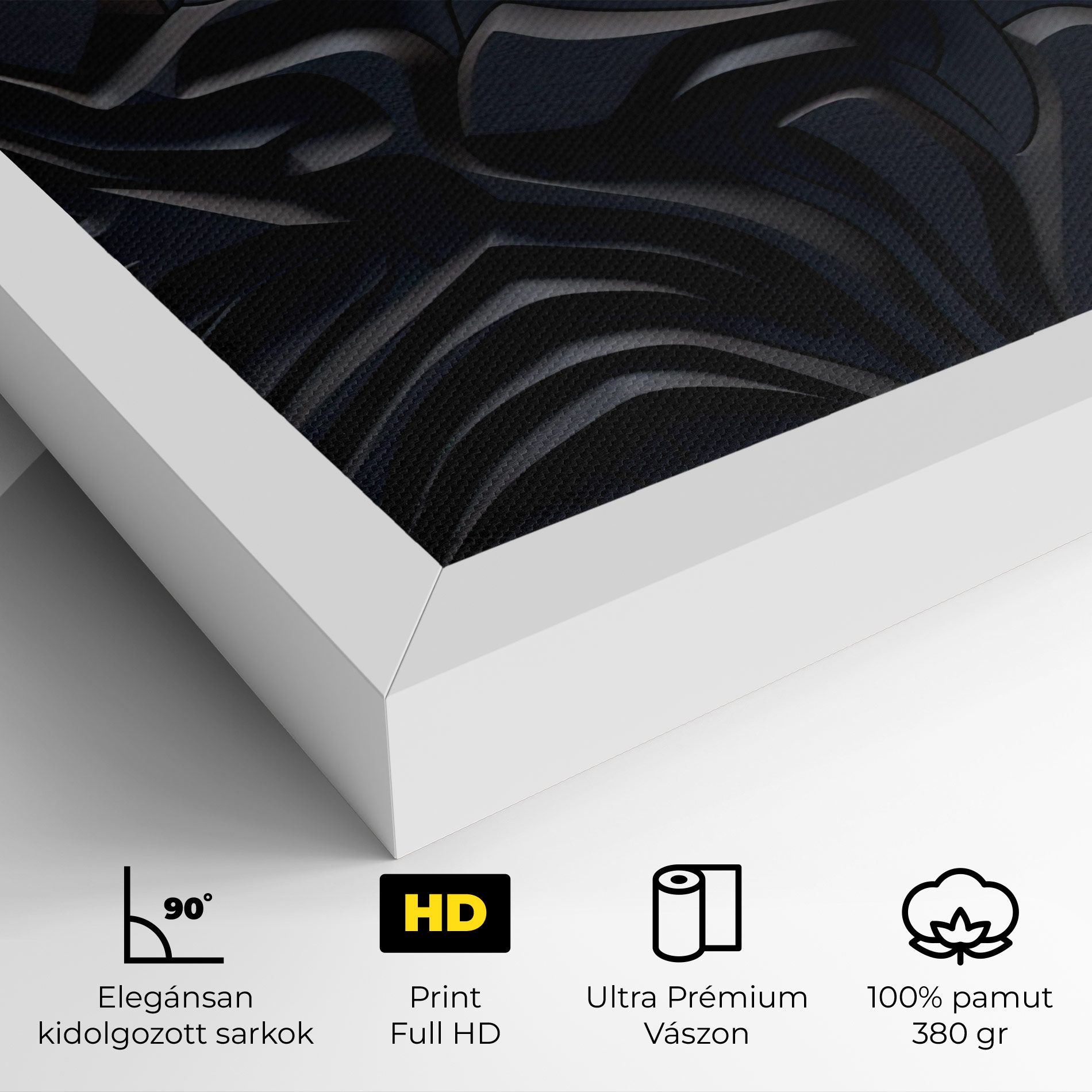 Black 3d Lines mockup 4