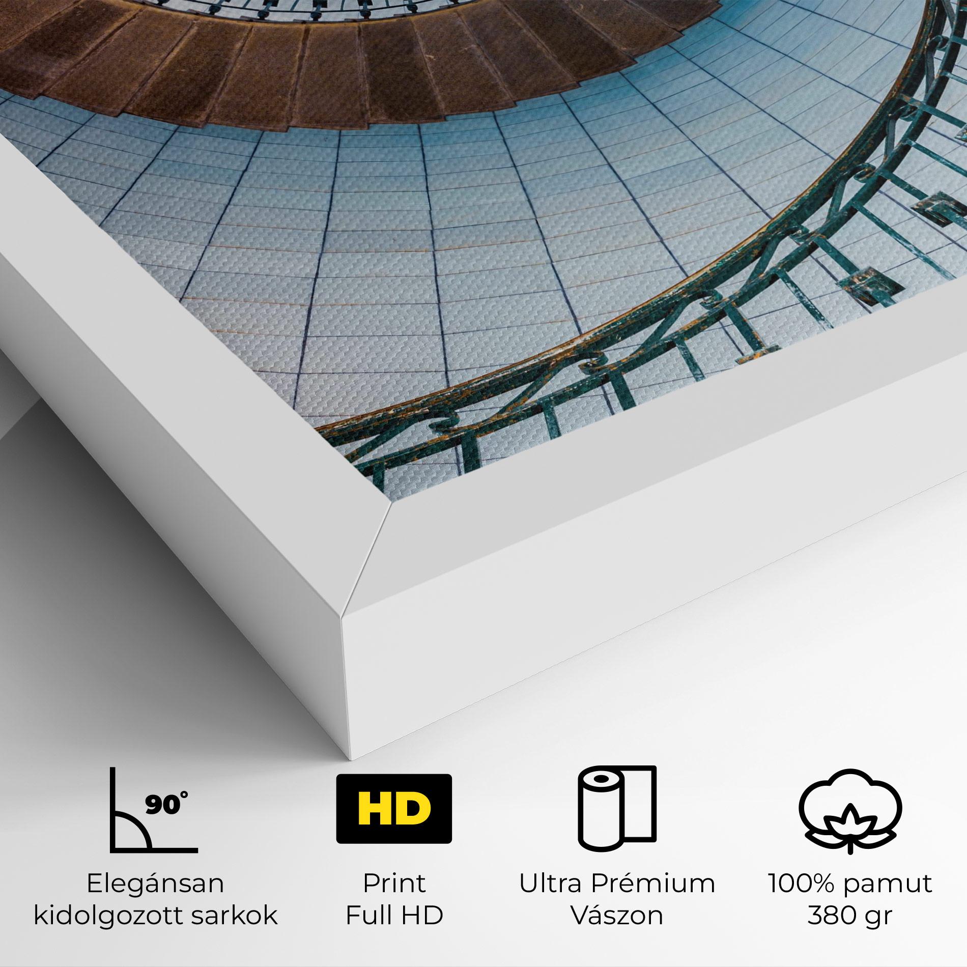 Vászonkép Blue Opaline Stairs mockup 4