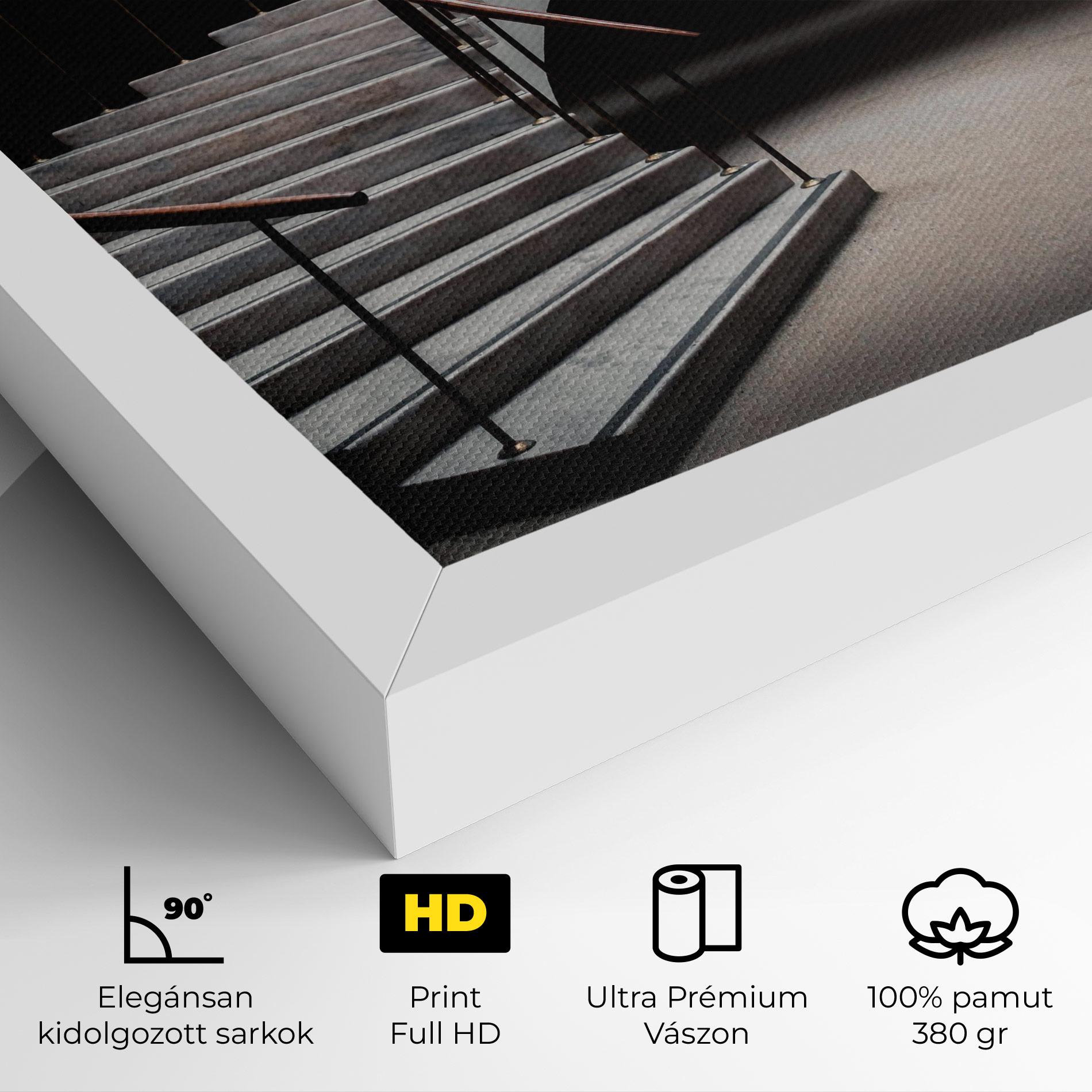 Vászonkép Dark Room Stairs mockup 4
