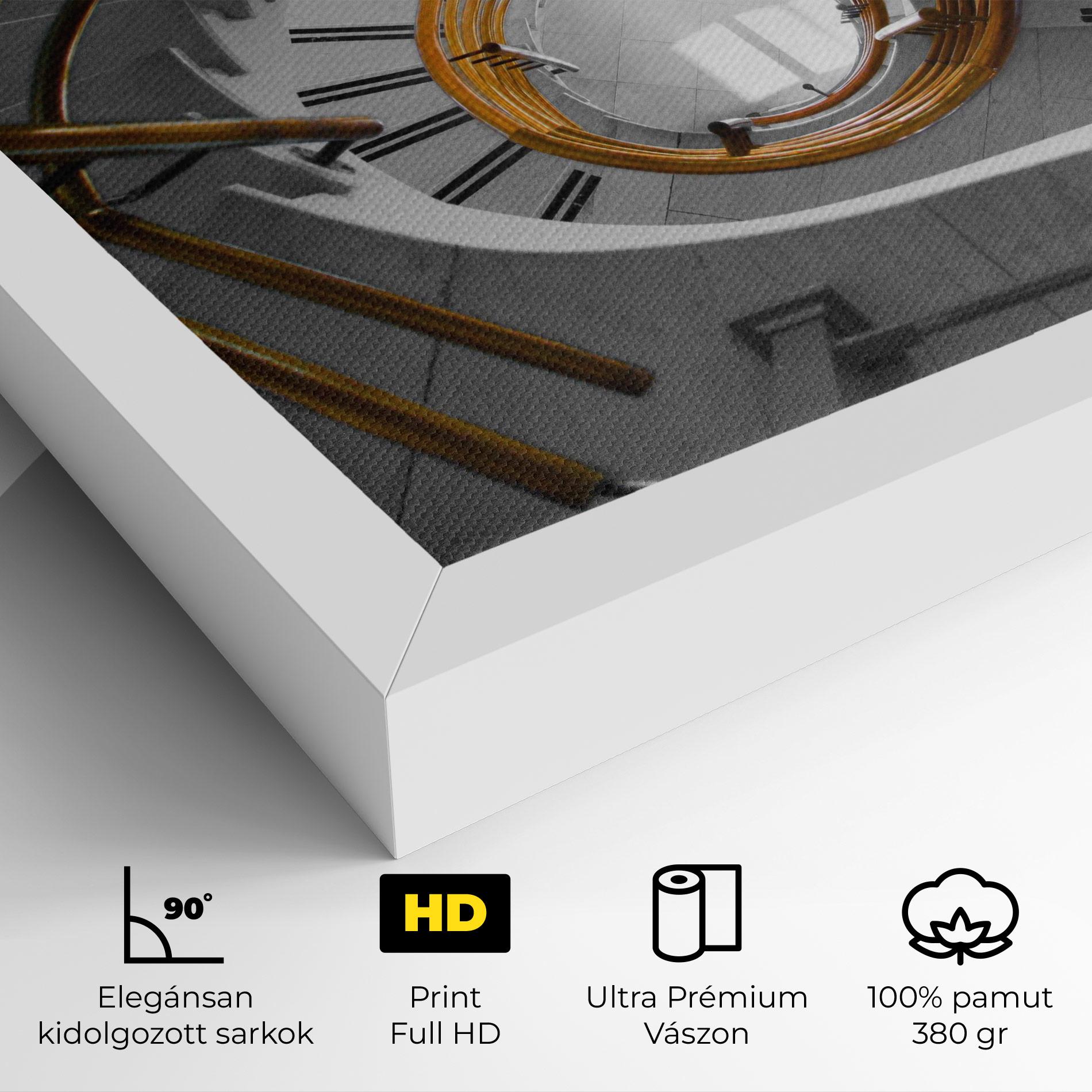Vászonkép Gold Bar Stairs mockup 4