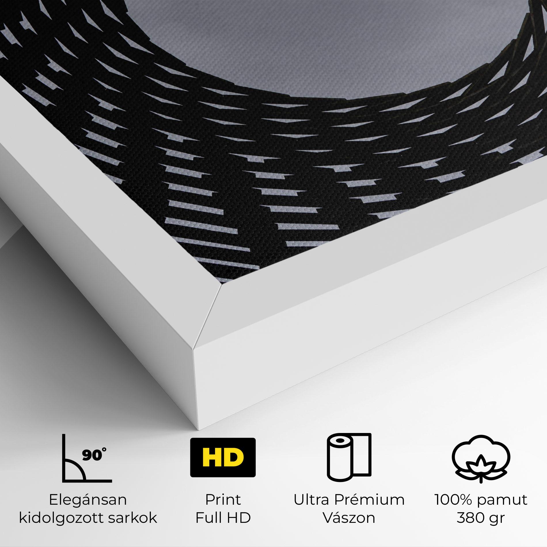 Vászonkép Grey Circle Lines mockup 4