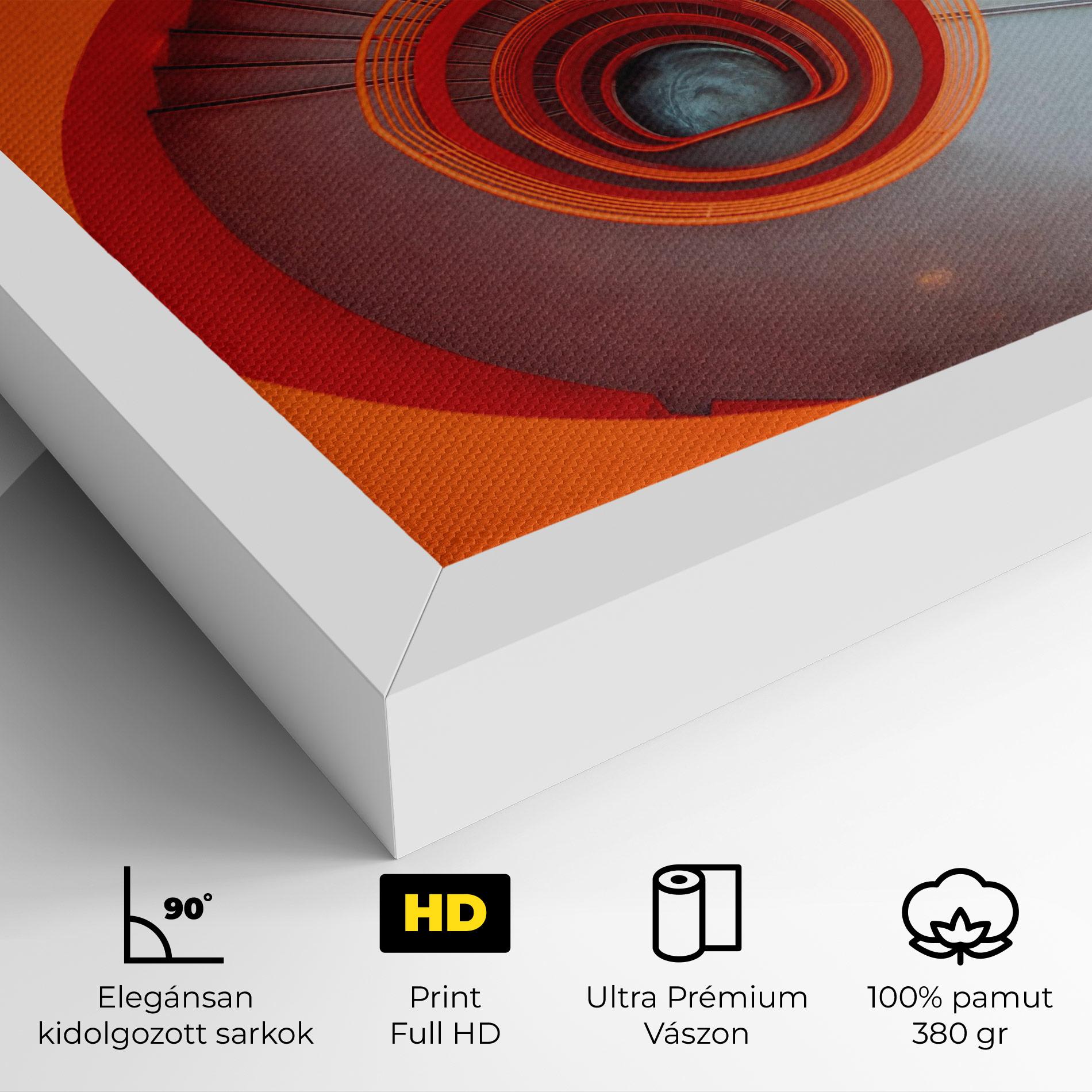 Vászonkép Grey Orange Stairs mockup 4