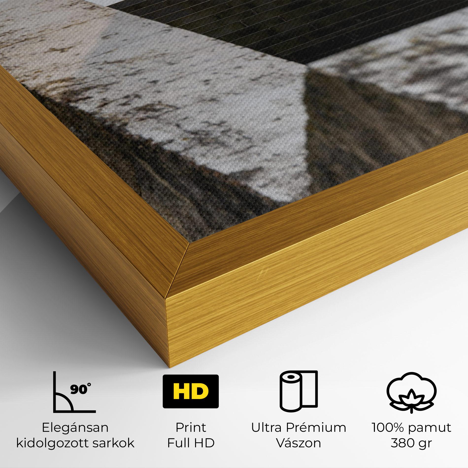 Vászonkép Black Stairs mockup 4