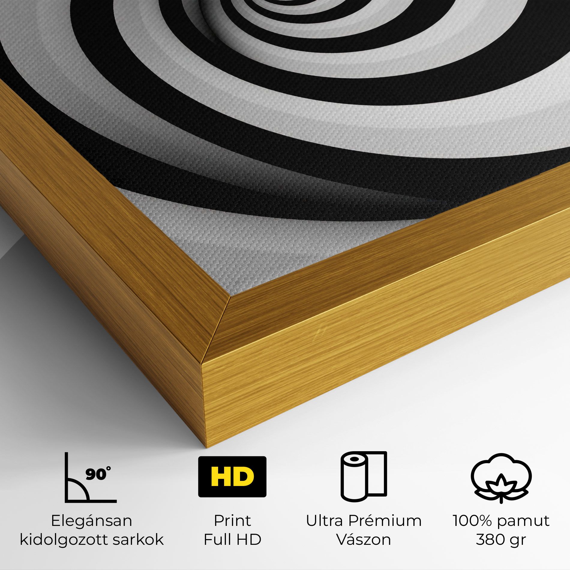 Black White Spiral mockup 4