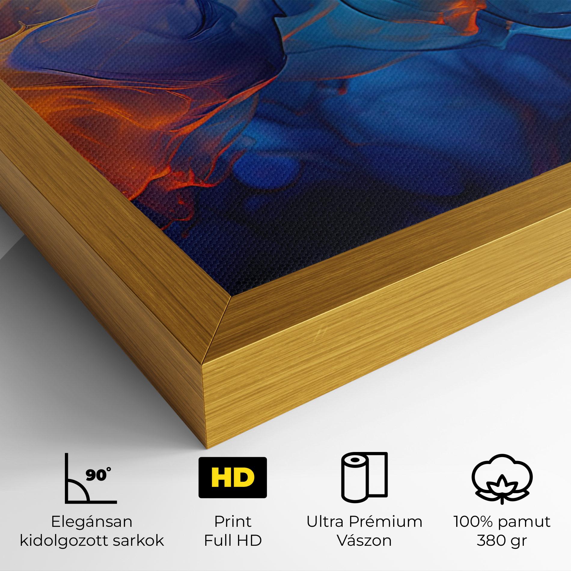 Vászonkép Blue Orange Floating mockup 4