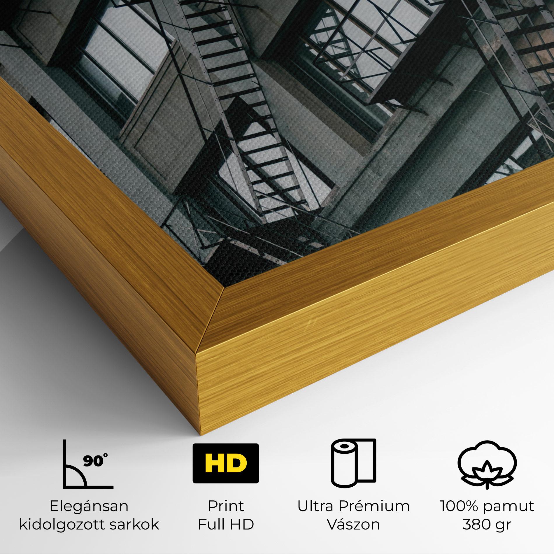 Vászonkép Building Stairs mockup 4