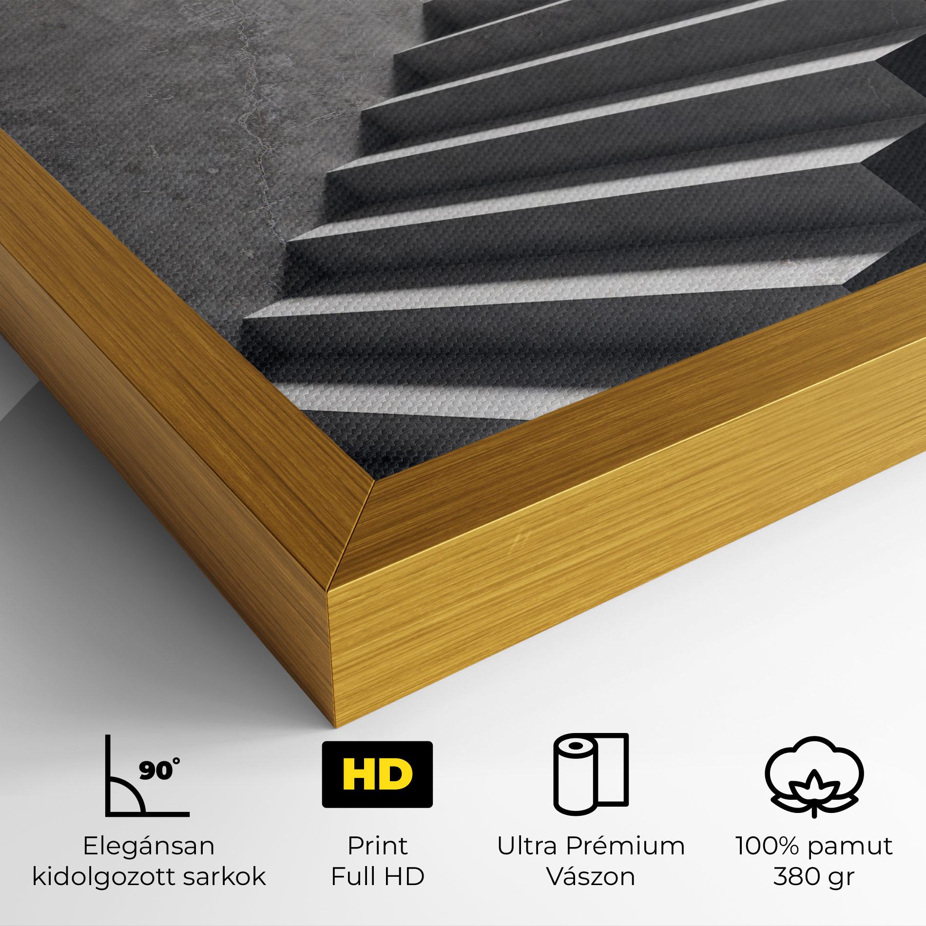 Vászonkép Concrete Stairs mockup 4