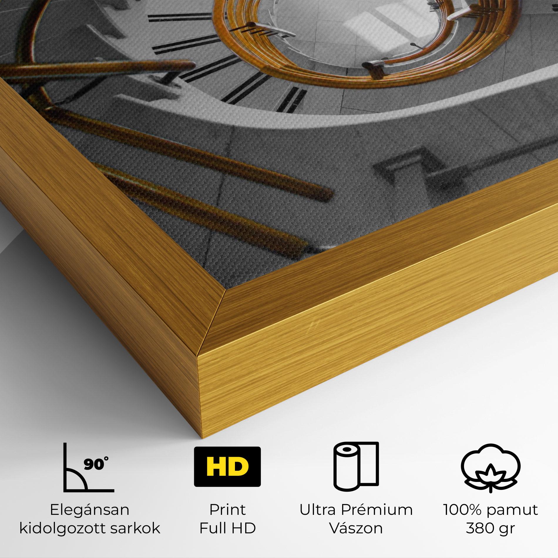 Vászonkép Gold Bar Stairs mockup 4