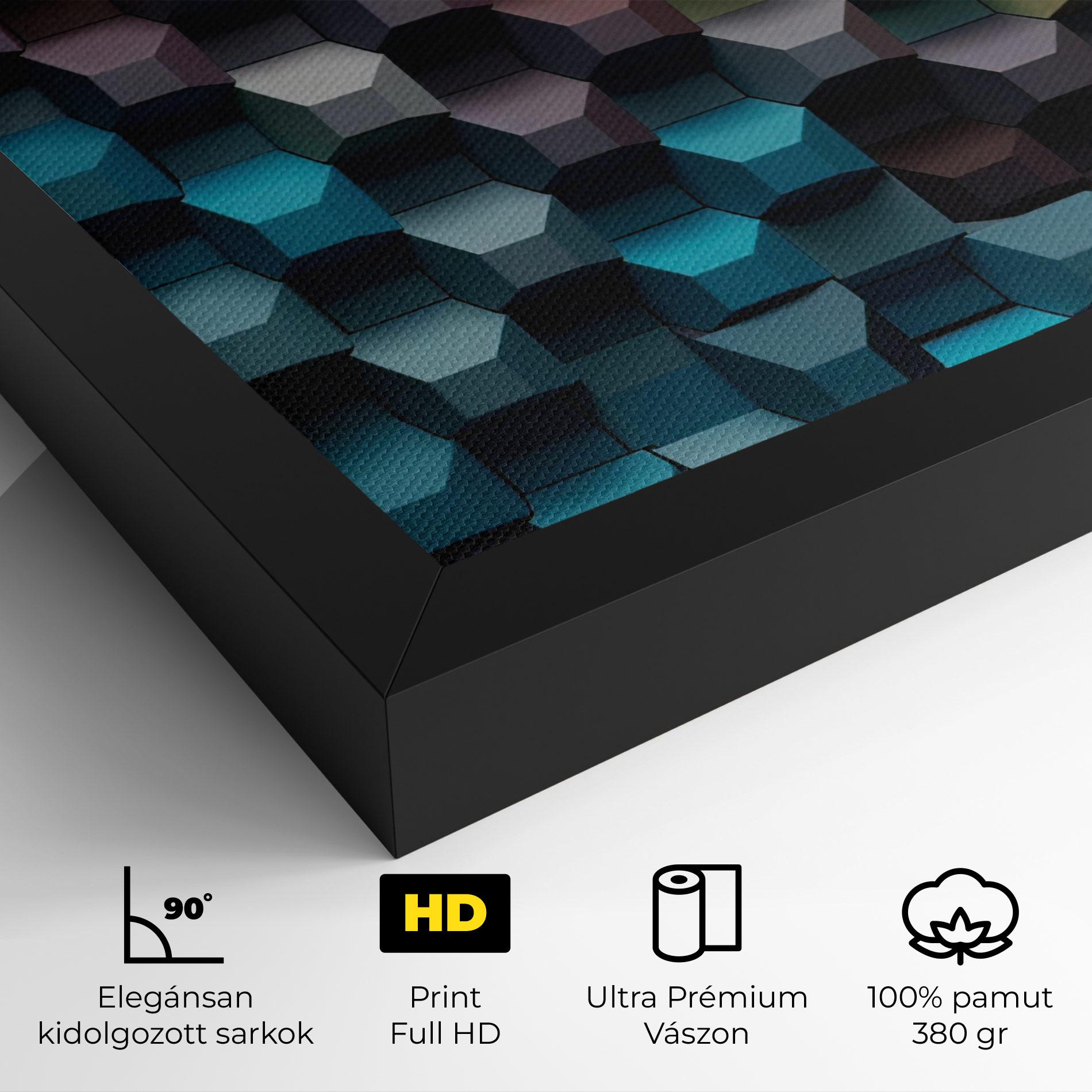 Vászonkép 3d Sqare Mix mockup 4