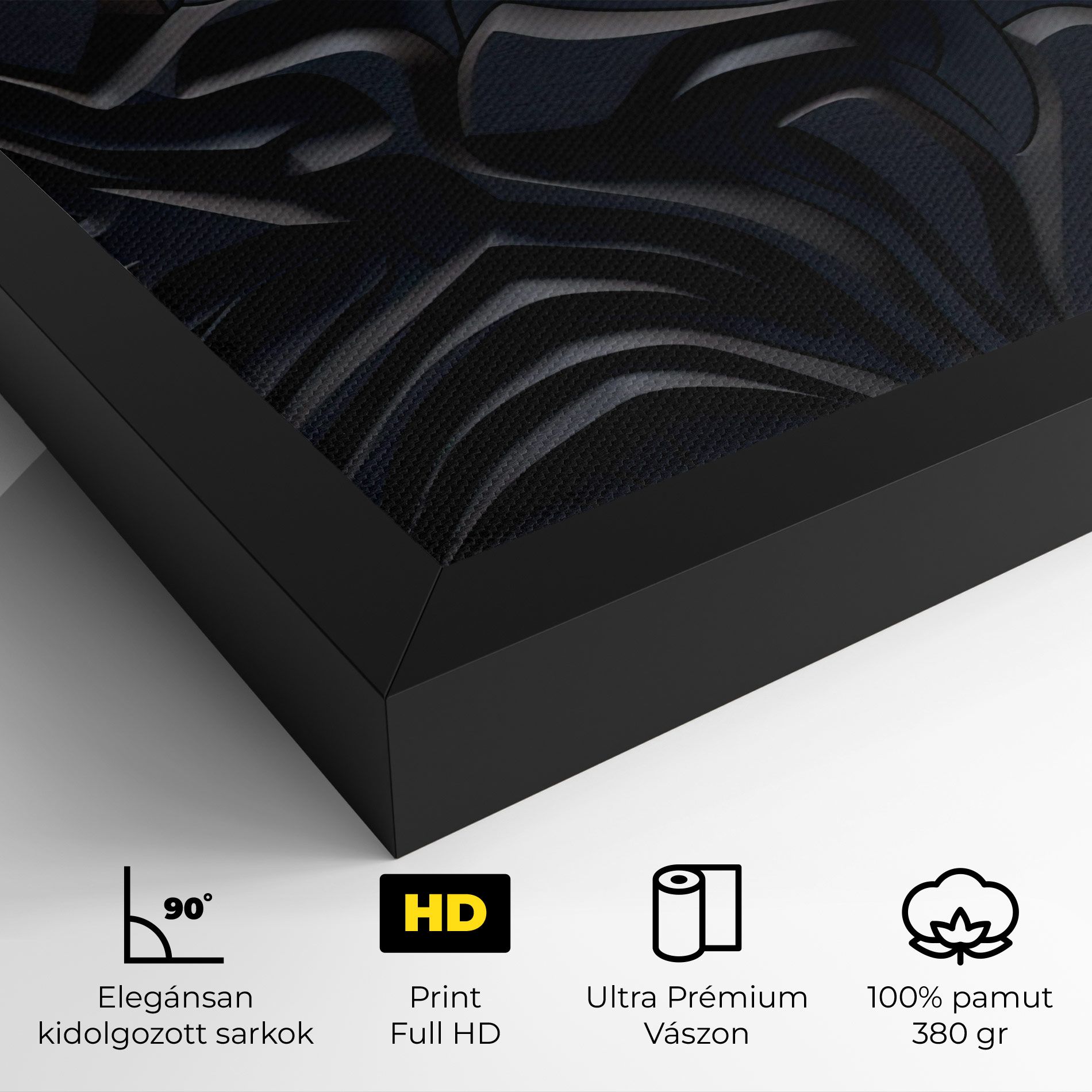 Black 3d Lines mockup 4