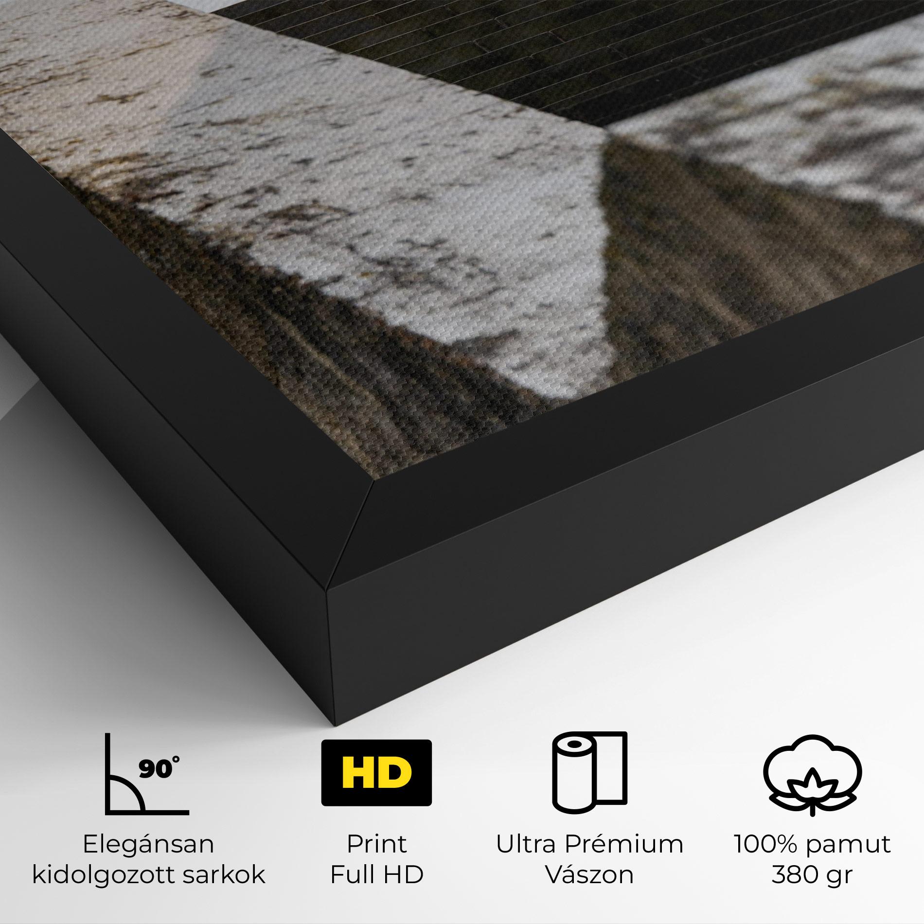 Vászonkép Black Stairs mockup 4