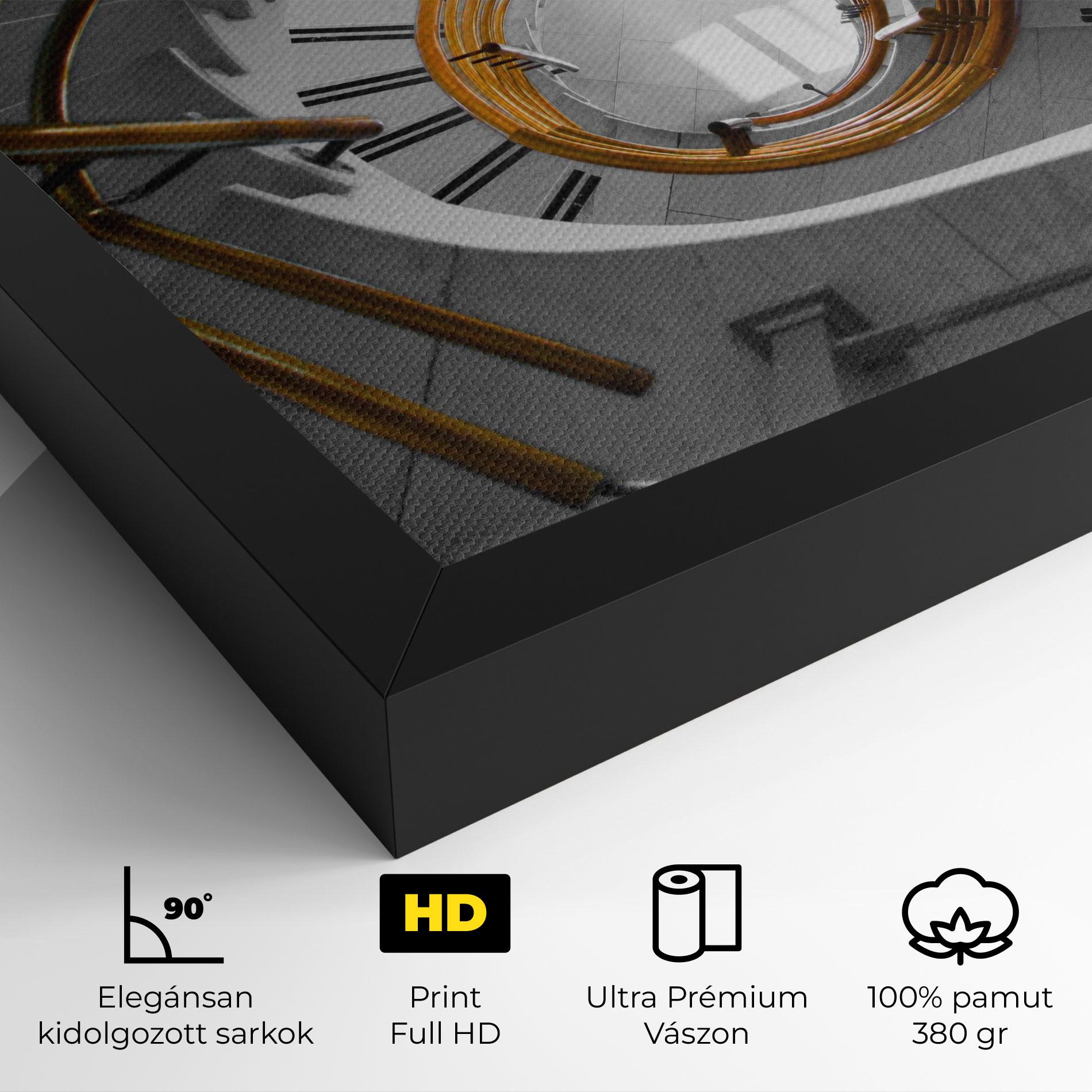 Vászonkép Gold Bar Stairs mockup 4