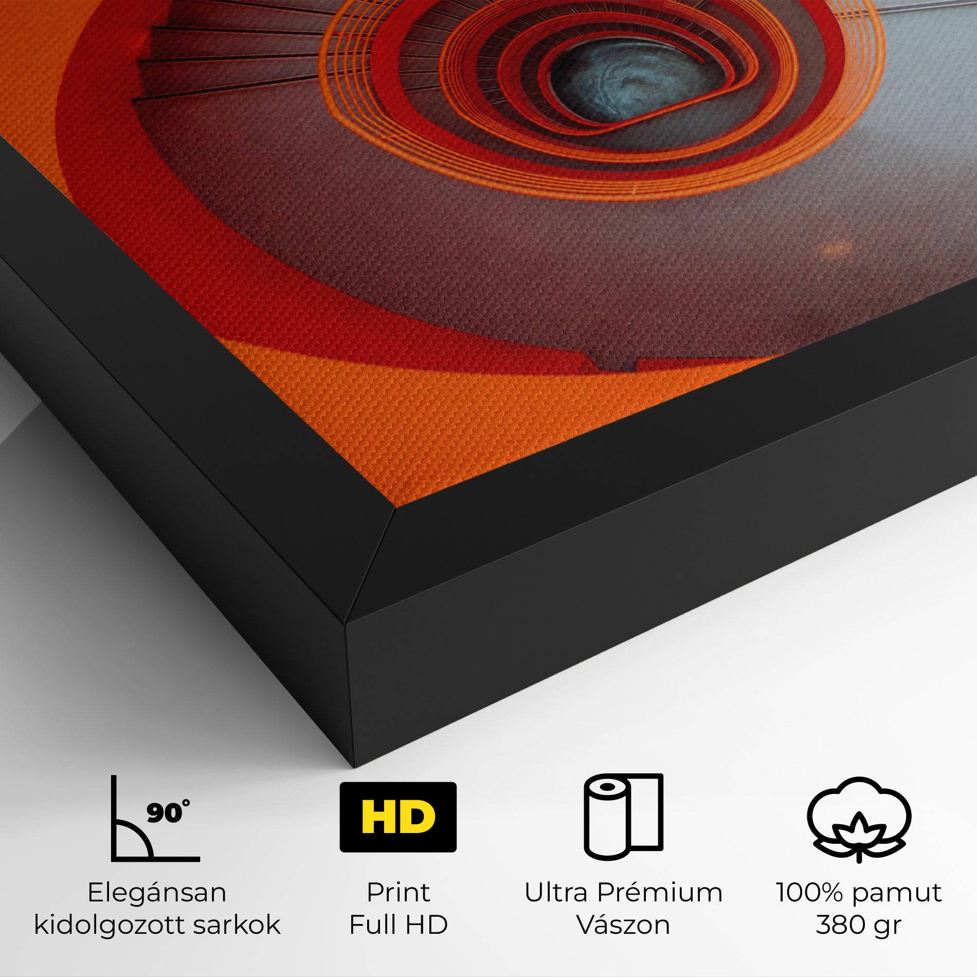 Grey Orange Stairs mockup 4