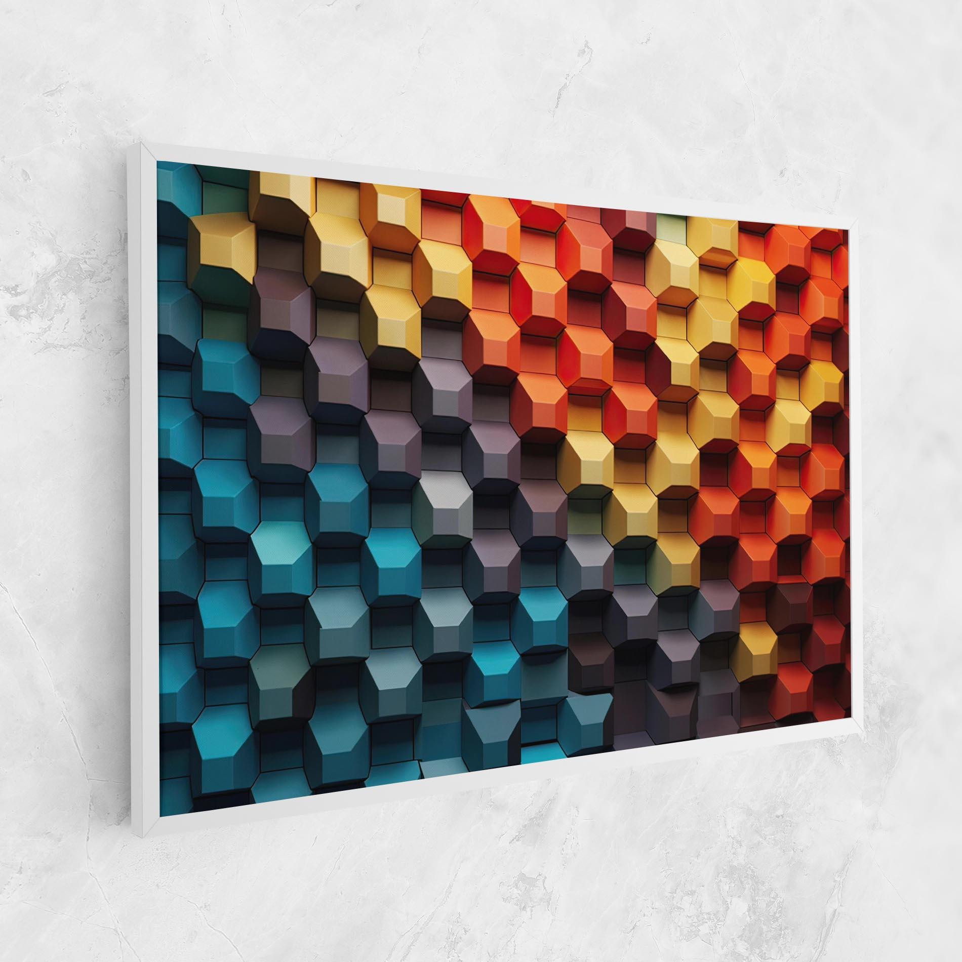 Vászonkép 3d Sqare Mix mockup 1