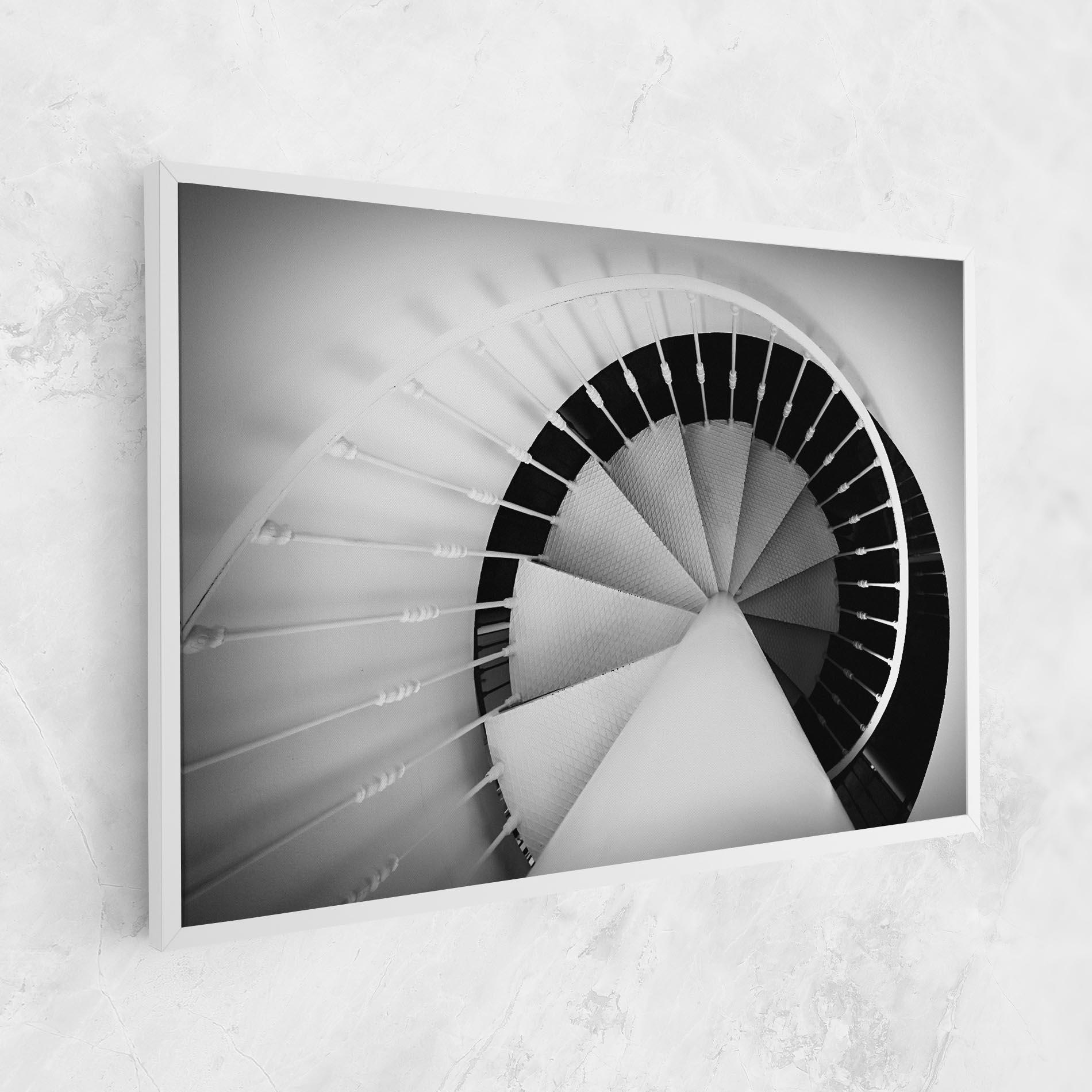 Vászonkép Black Circle Stairs mockup 1