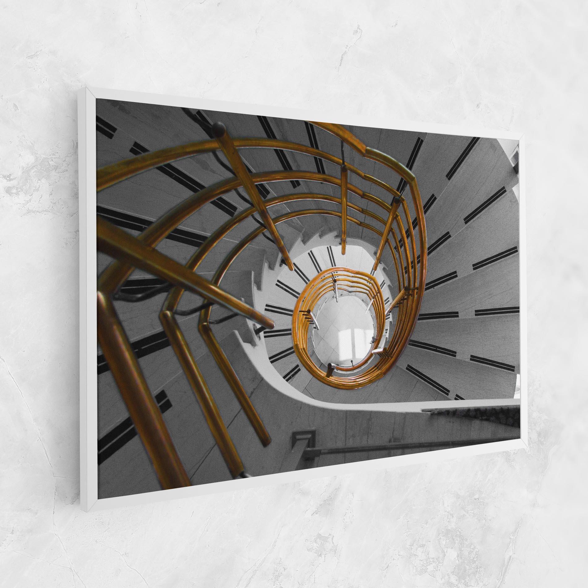Vászonkép Gold Bar Stairs mockup 1