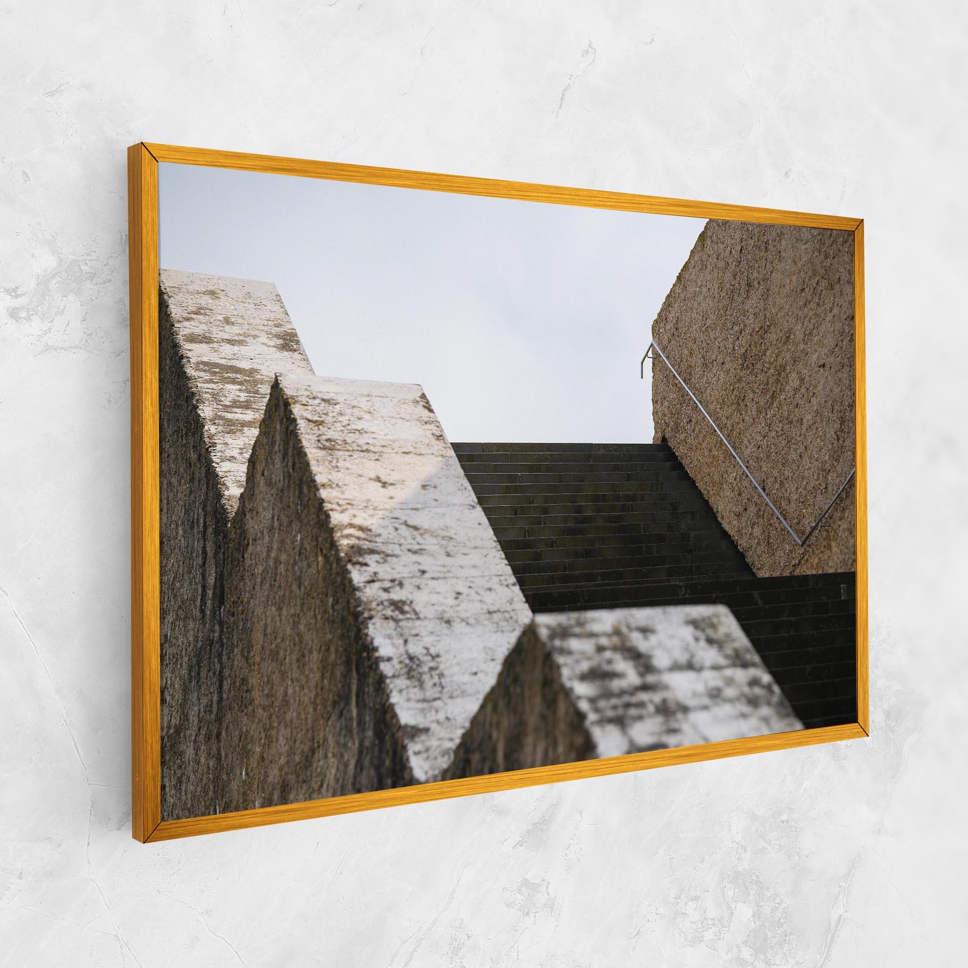 Vászonkép Black Stairs mockup 1