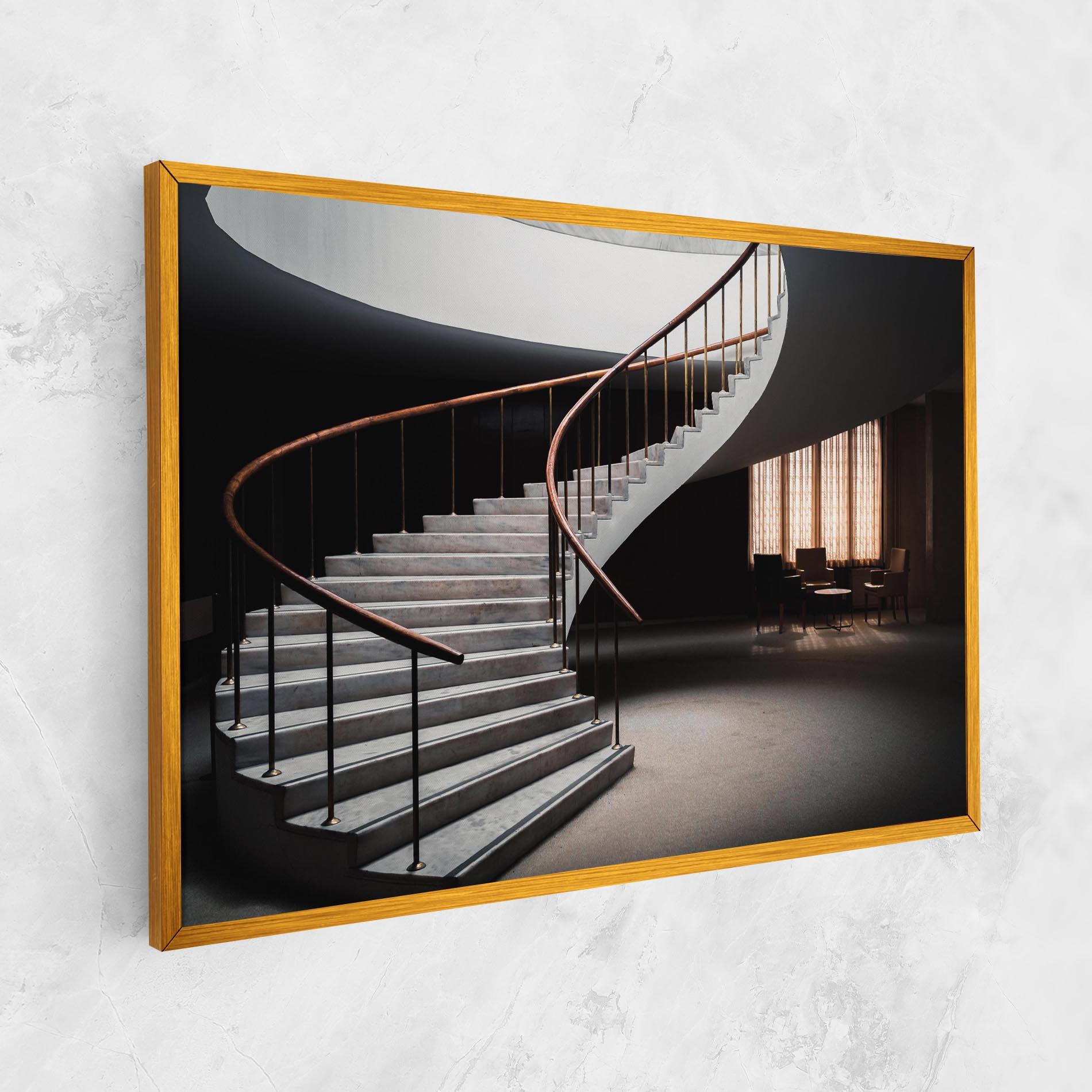 Vászonkép Dark Room Stairs mockup 1