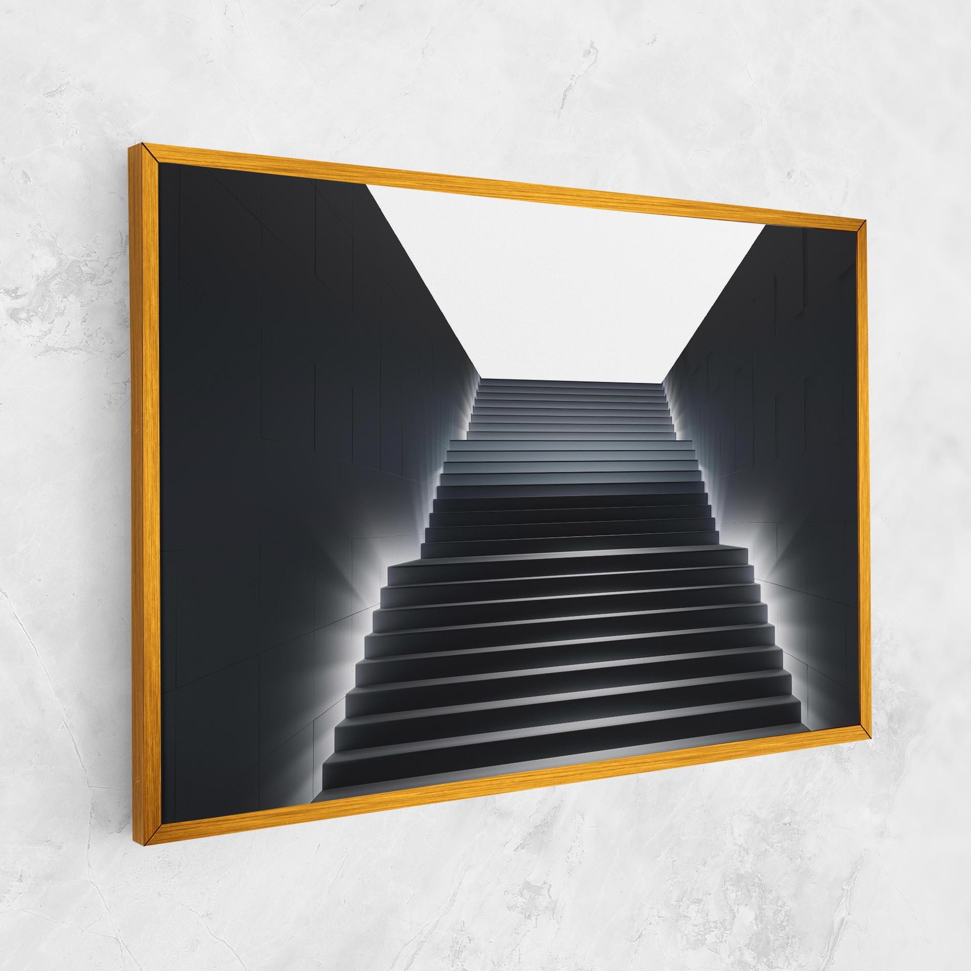 Vászonkép Dark Stairs mockup 1