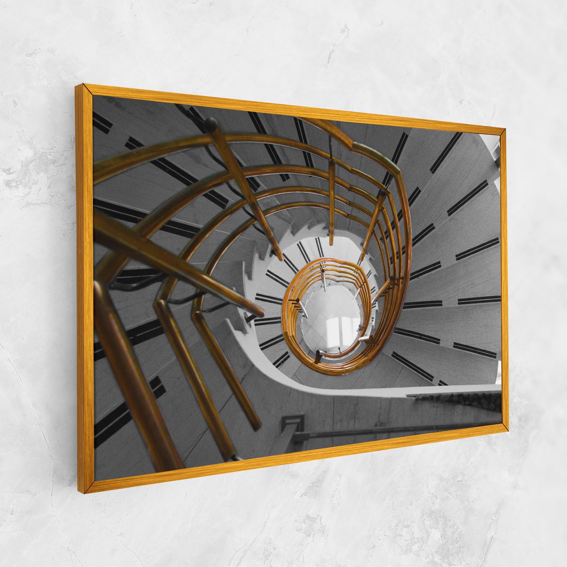 Vászonkép Gold Bar Stairs mockup 1