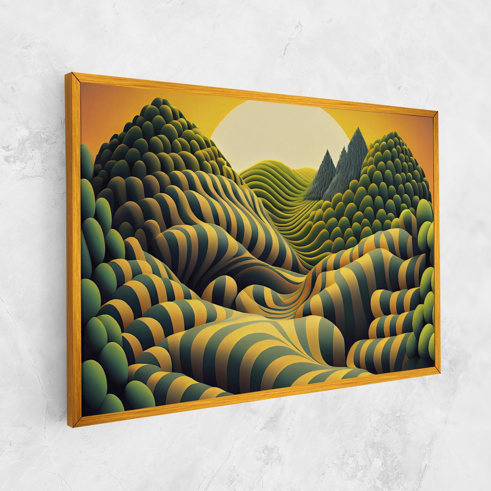 Vászonkép Green Yellow View mockup 1