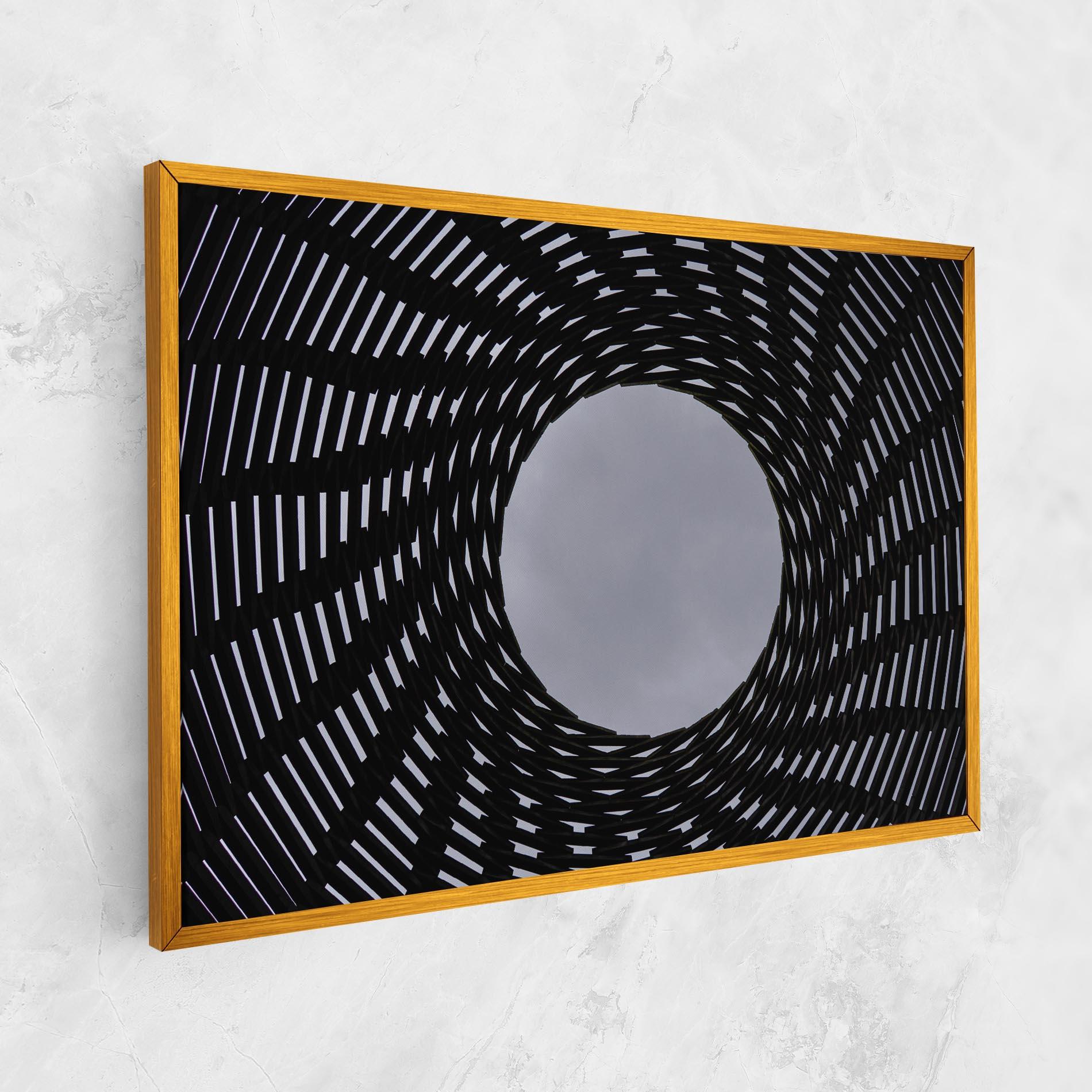 Vászonkép Grey Circle Lines mockup 1