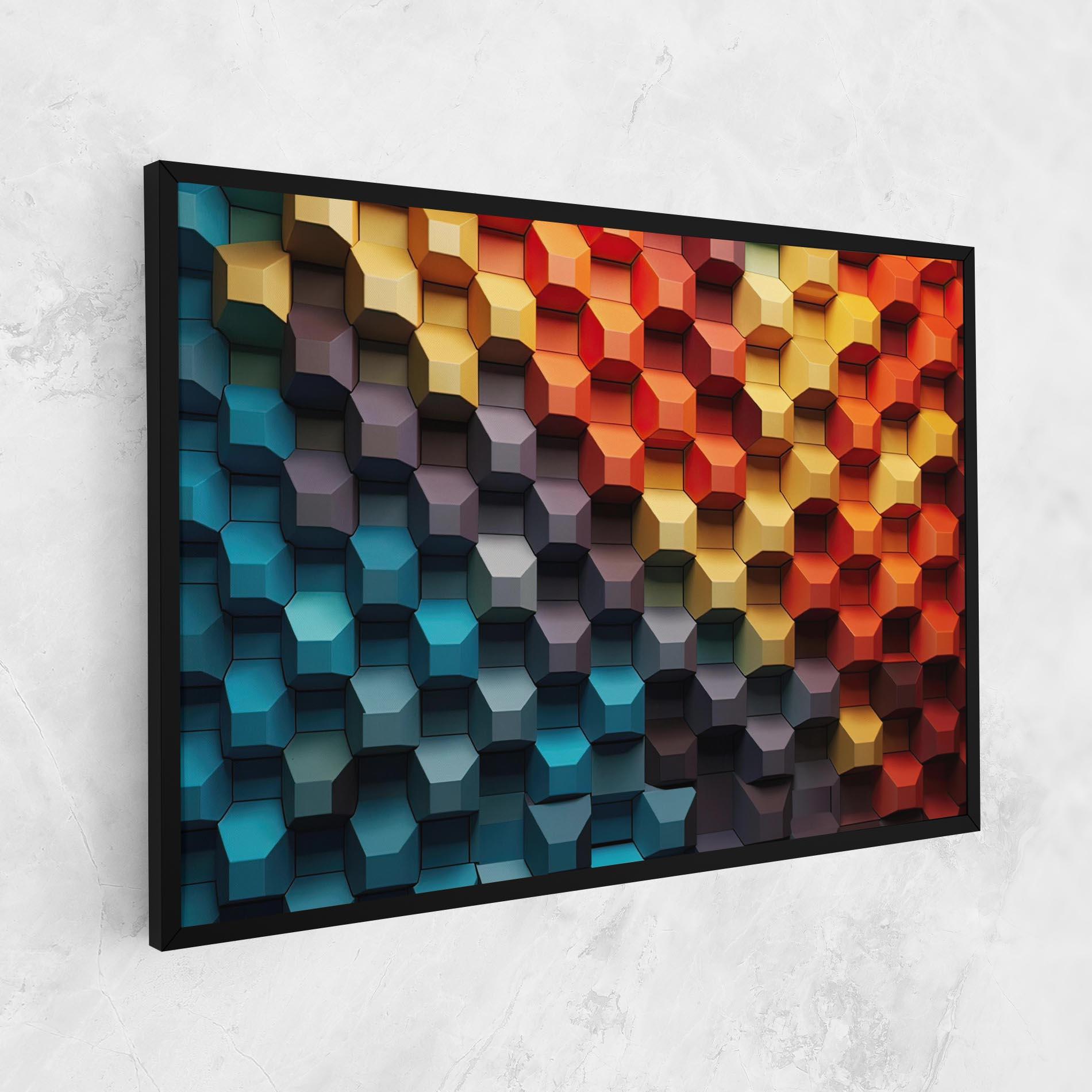 Vászonkép 3d Sqare Mix mockup 1