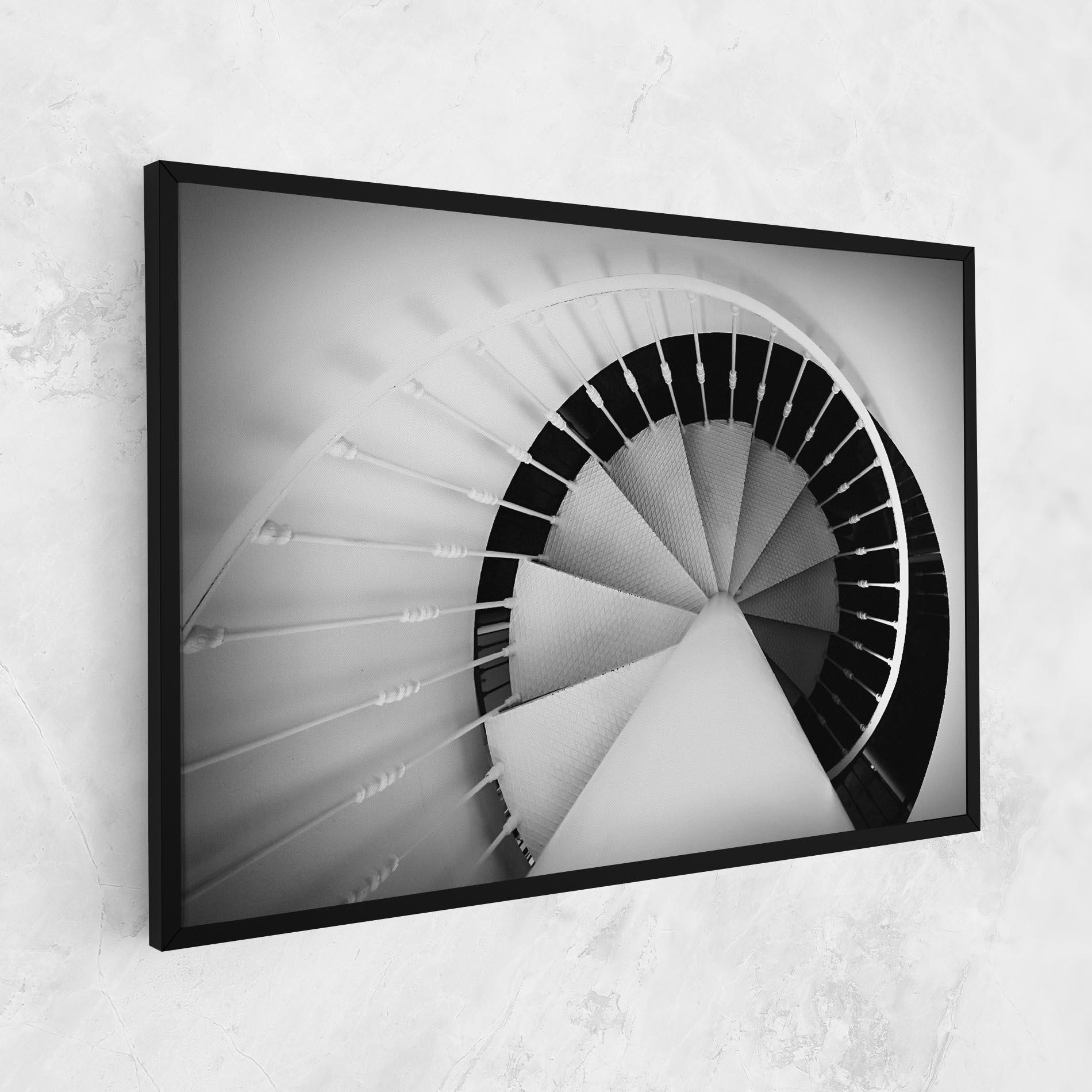 Vászonkép Black Circle Stairs mockup 1