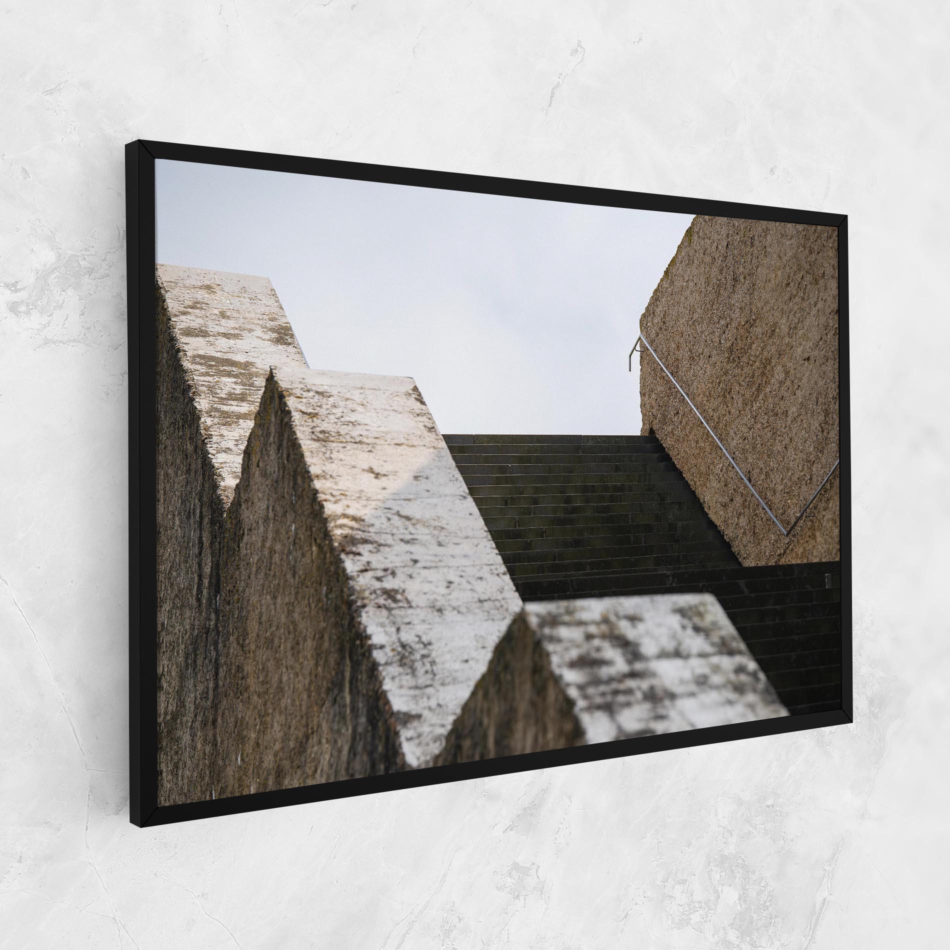 Vászonkép Black Stairs mockup 1