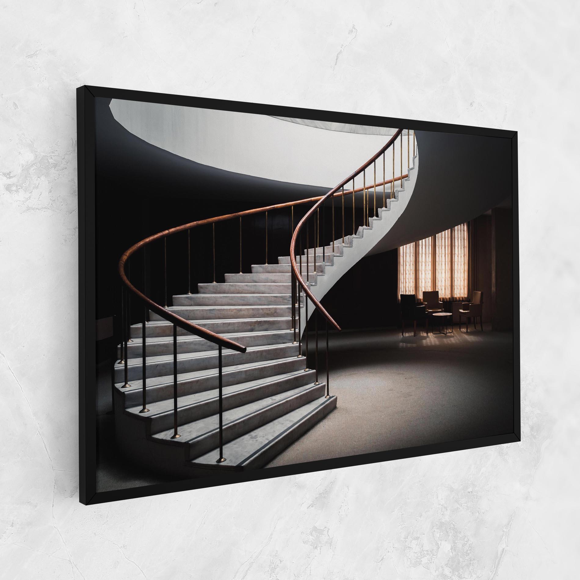 Vászonkép Dark Room Stairs mockup 1