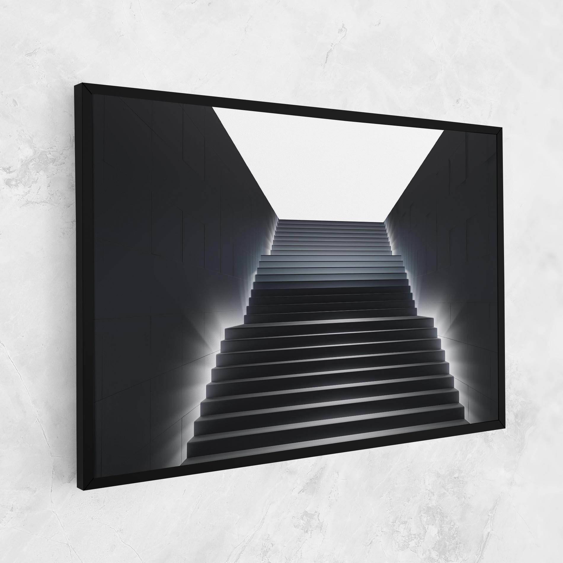 Vászonkép Dark Stairs mockup 1