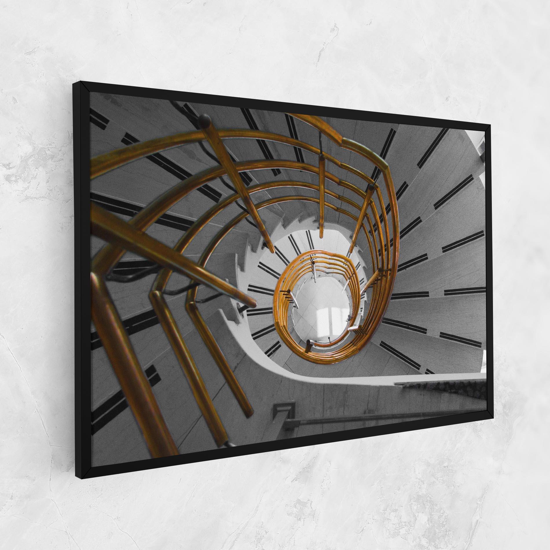 Vászonkép Gold Bar Stairs mockup 1