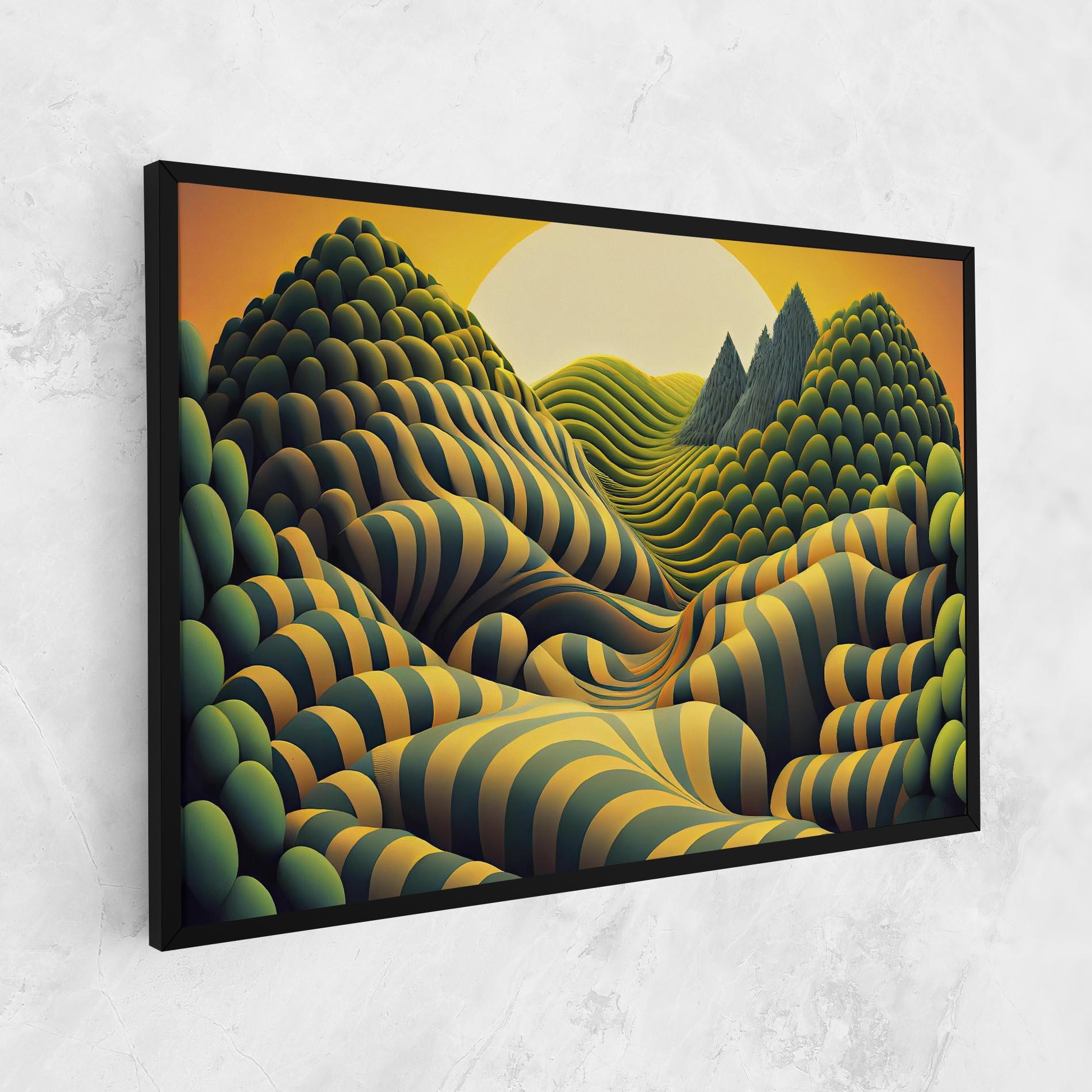 Vászonkép Green Yellow View mockup 1