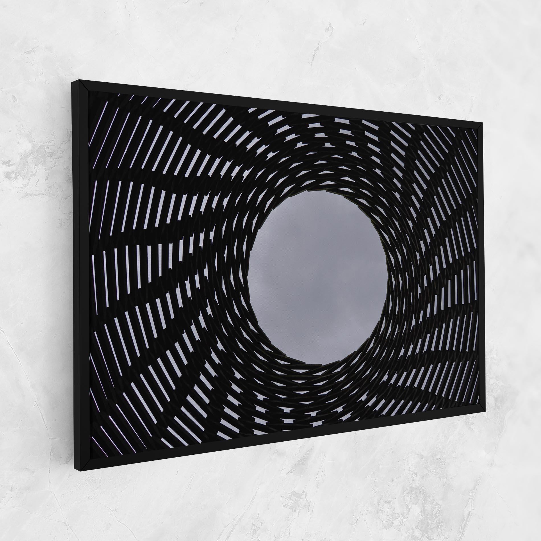 Vászonkép Grey Circle Lines mockup 1