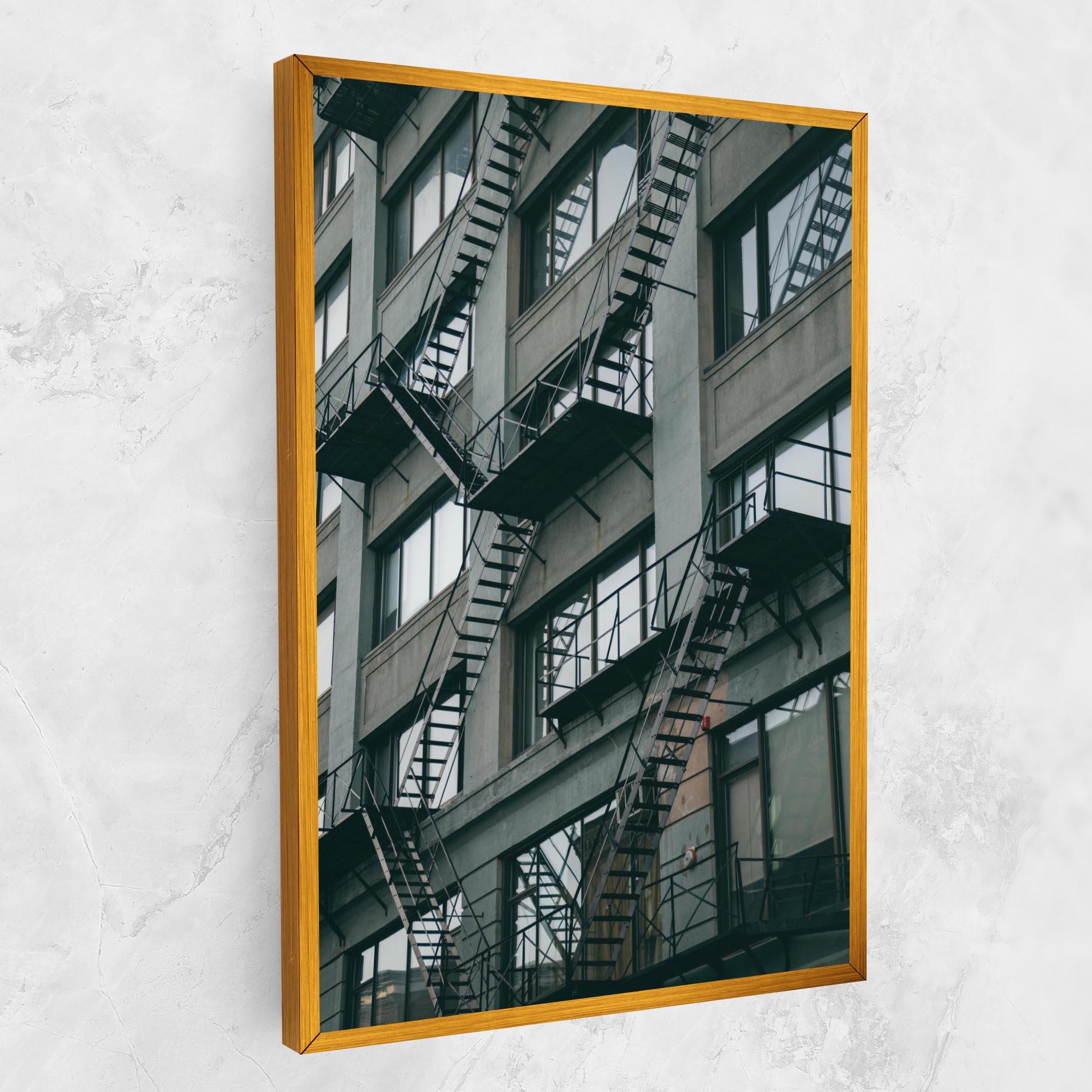 Vászonkép Building Stairs mockup 1