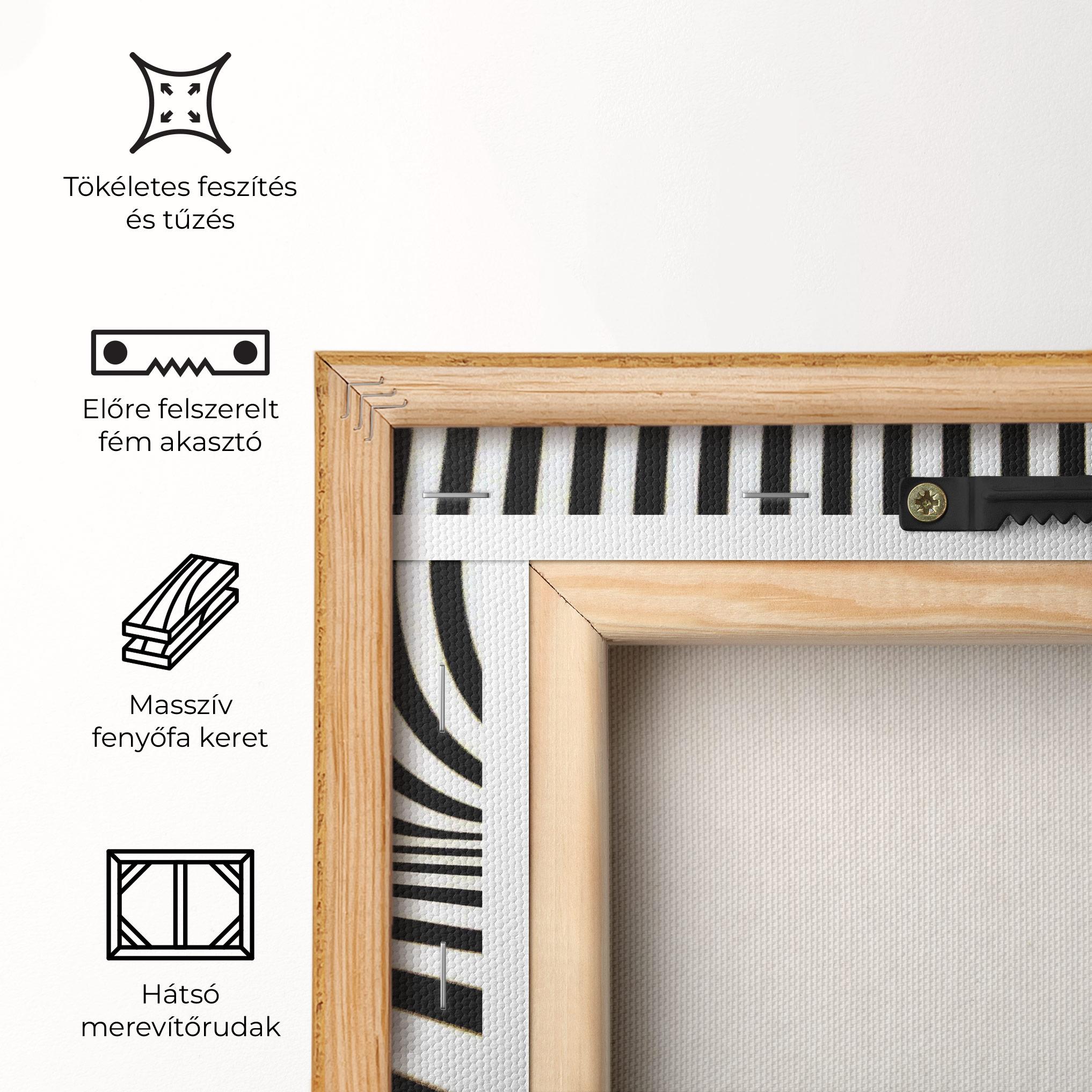 Vászonkép Black And White Illusion mockup 5